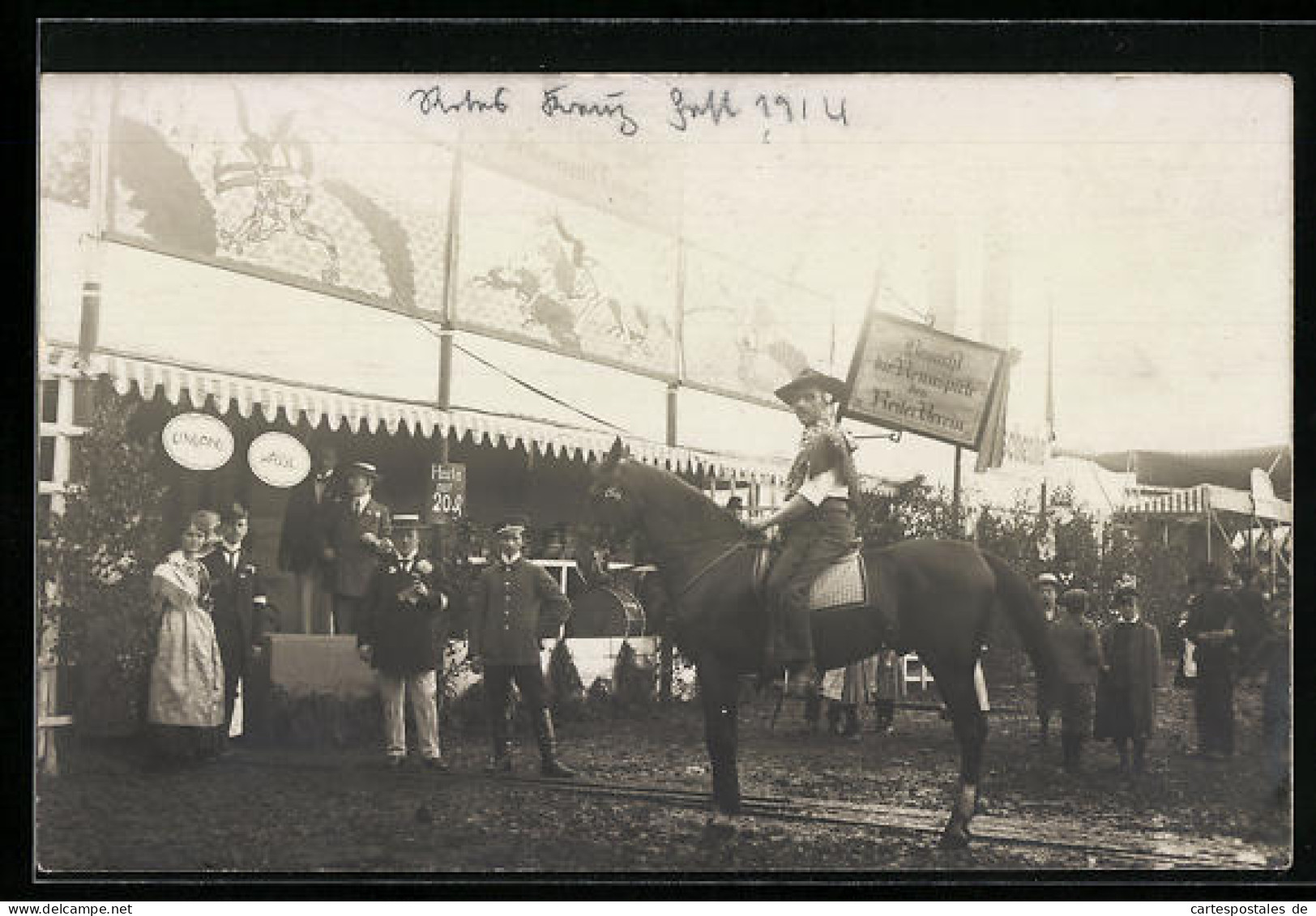 Foto-AK Coburg, Volksfest Reiterspiele Des Roten Kreuz 1914  - Red Cross