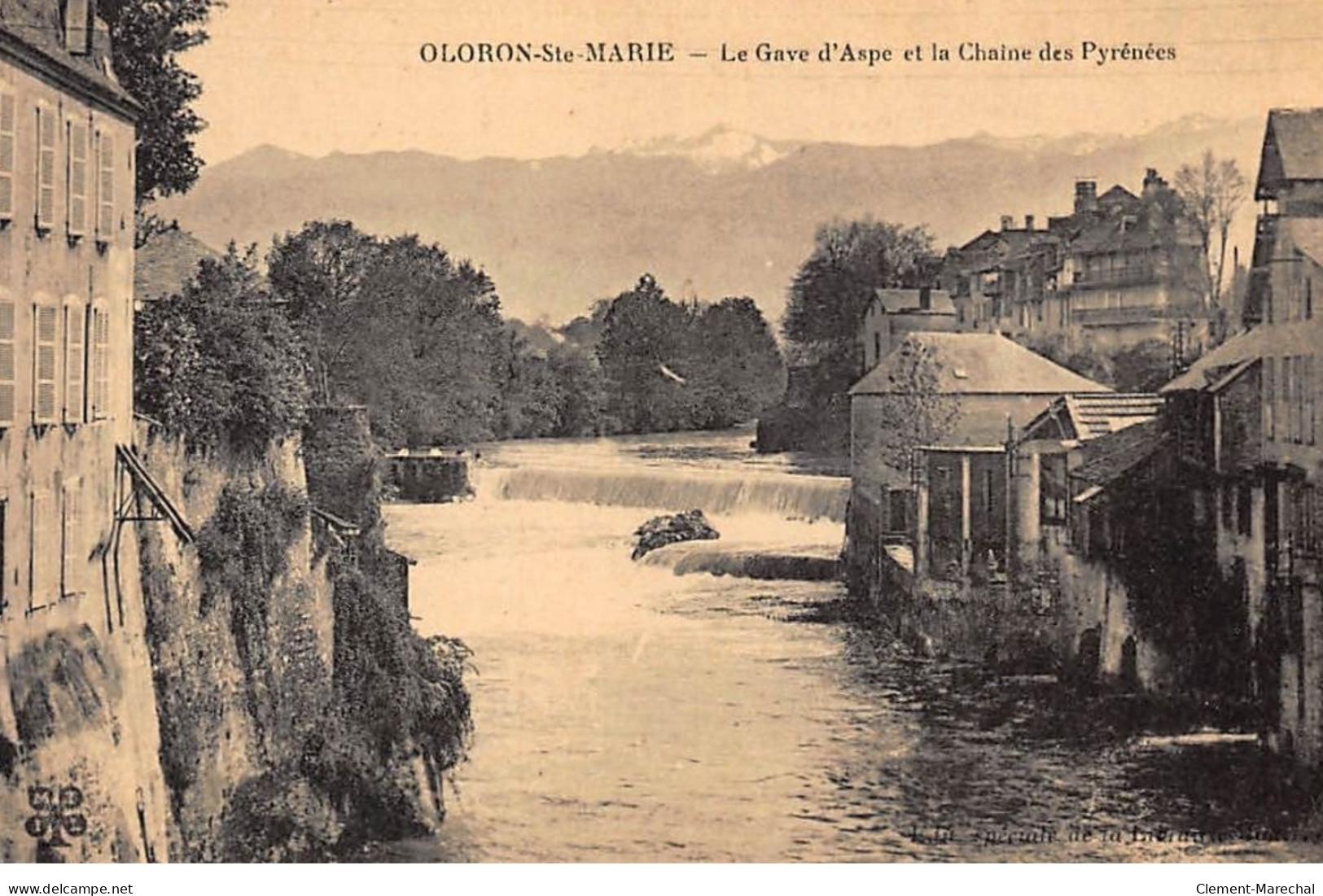 ORLONS-Ste-MARIE : Le Gave D'aspe Et La Chaine Des Pyrenées - Tres Bon Etat - Oloron Sainte Marie