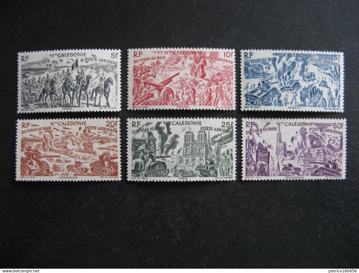 Nouvelle-Calédonie: TB Série PA N°55 Au PA N°60, Neufs XX . - Unused Stamps