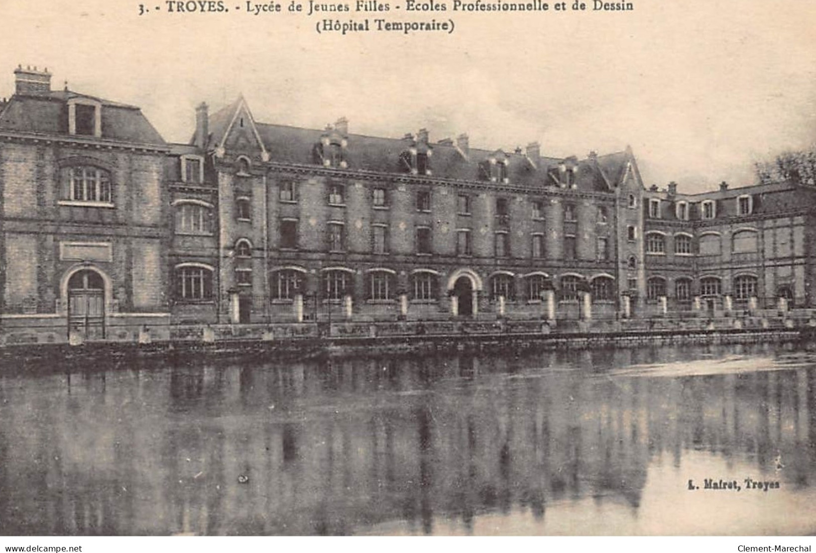 TROYES : Lycée De Jeunes Filles Ecole Professionnelle Et De Dessin - Tres Bon Etat - Troyes