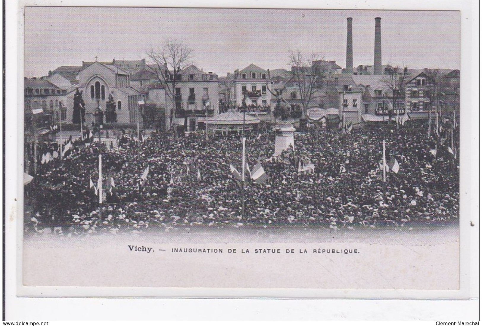 VICHY : Inauguration De La Statue De La Republique - Tres Bon Etat - Vichy