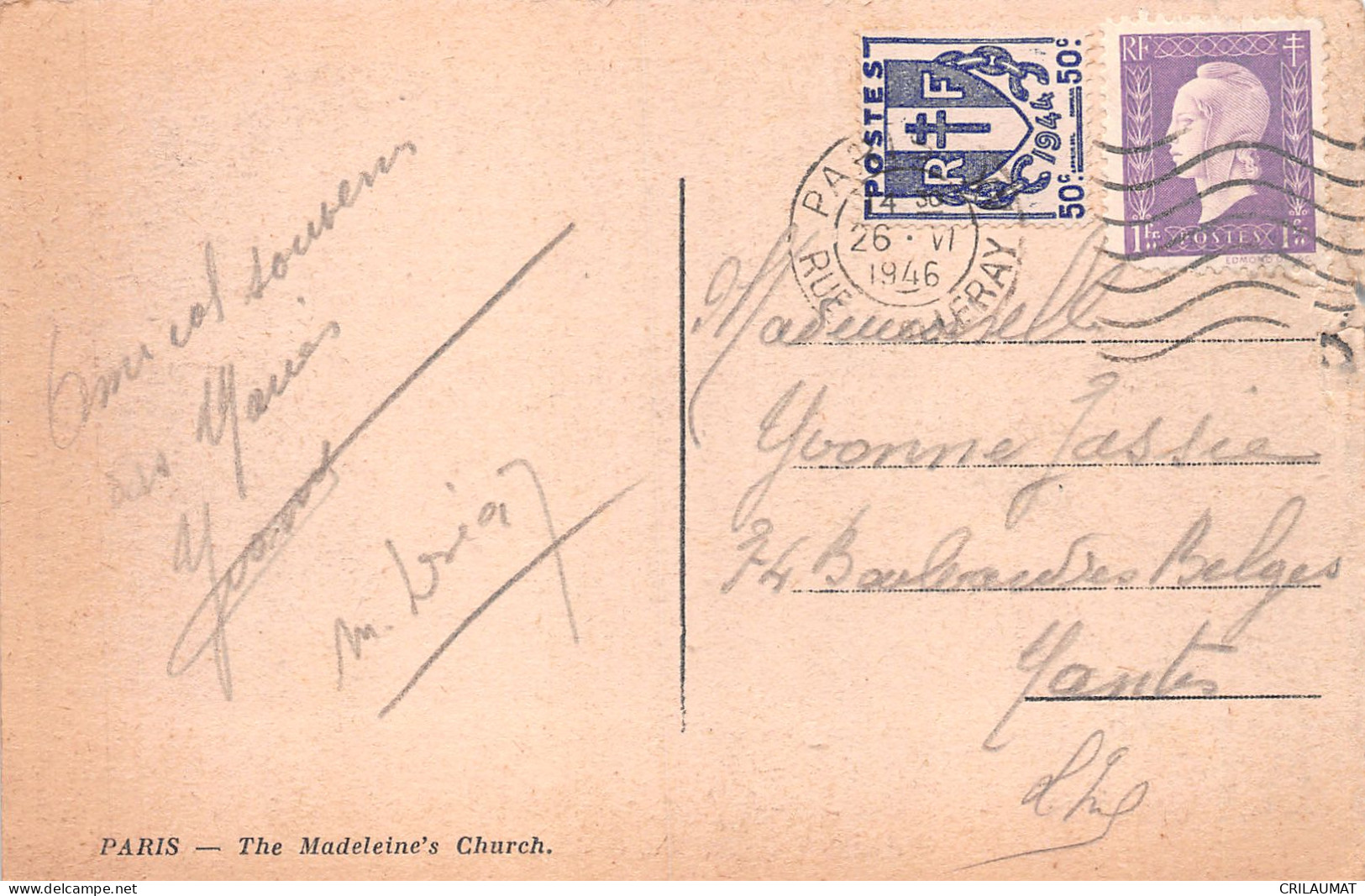 75-PARIS EGLISE DE LA MADELEINE-N°5148-E/0385 - Autres & Non Classés