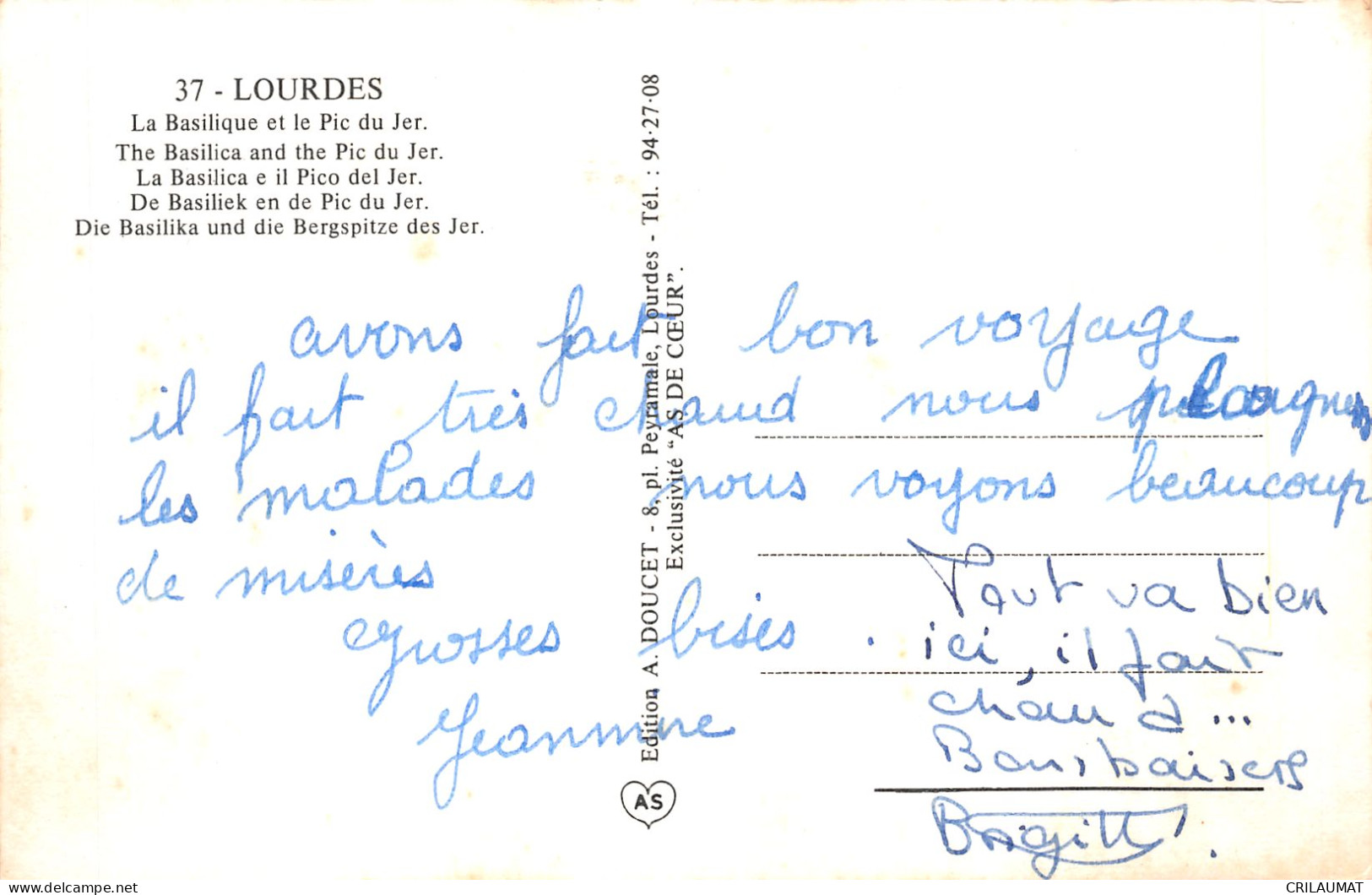 65-LOURDES-N°5148-E/0375 - Lourdes