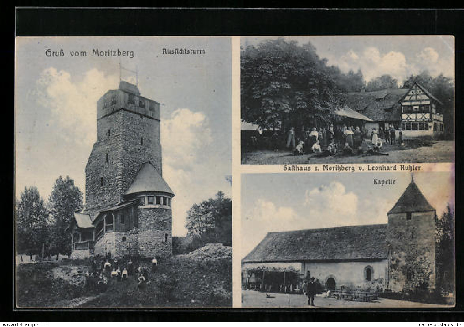 AK Moritzberg, Gasthaus Zum Moritzberg Von Leonhard Hutzler, Kapelle, Aussichtsturm  - Other & Unclassified