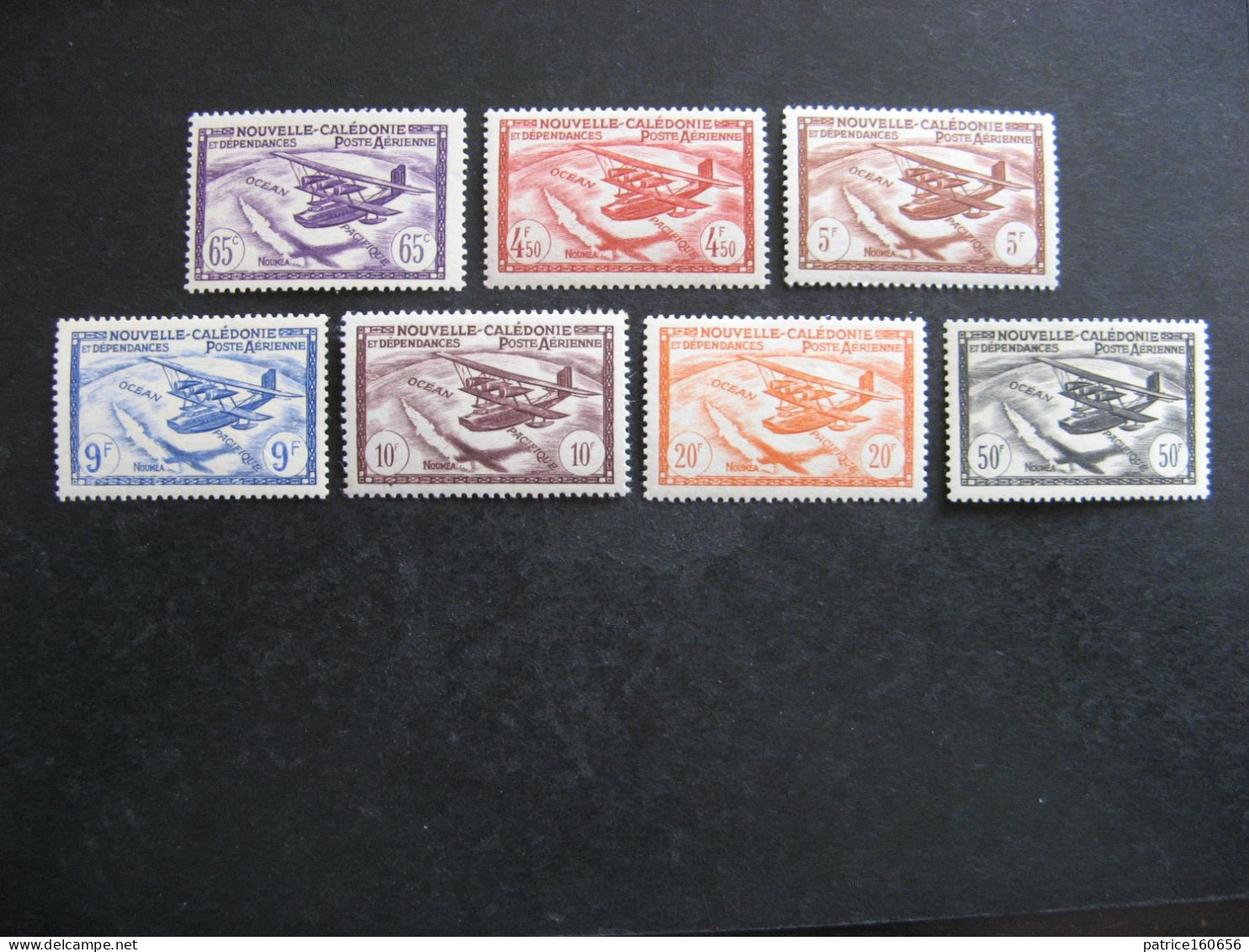 Nouvelle-Calédonie: TB Série PA N°39 Au PA N°45, Neufs X . - Unused Stamps