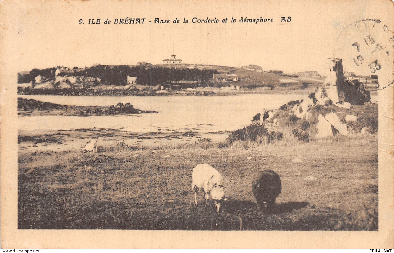 22-ILE DE BREHAT ANSE DE LA CORDERIE ET LE SEMAPHORE-N°5148-E/0263 - Ile De Bréhat