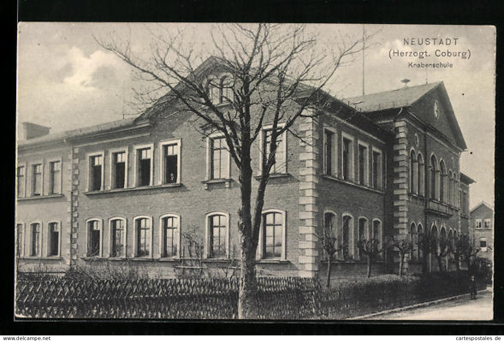 AK Neustadt /Herzogt. Coburg, Partie An Der Knabenschule  - Coburg