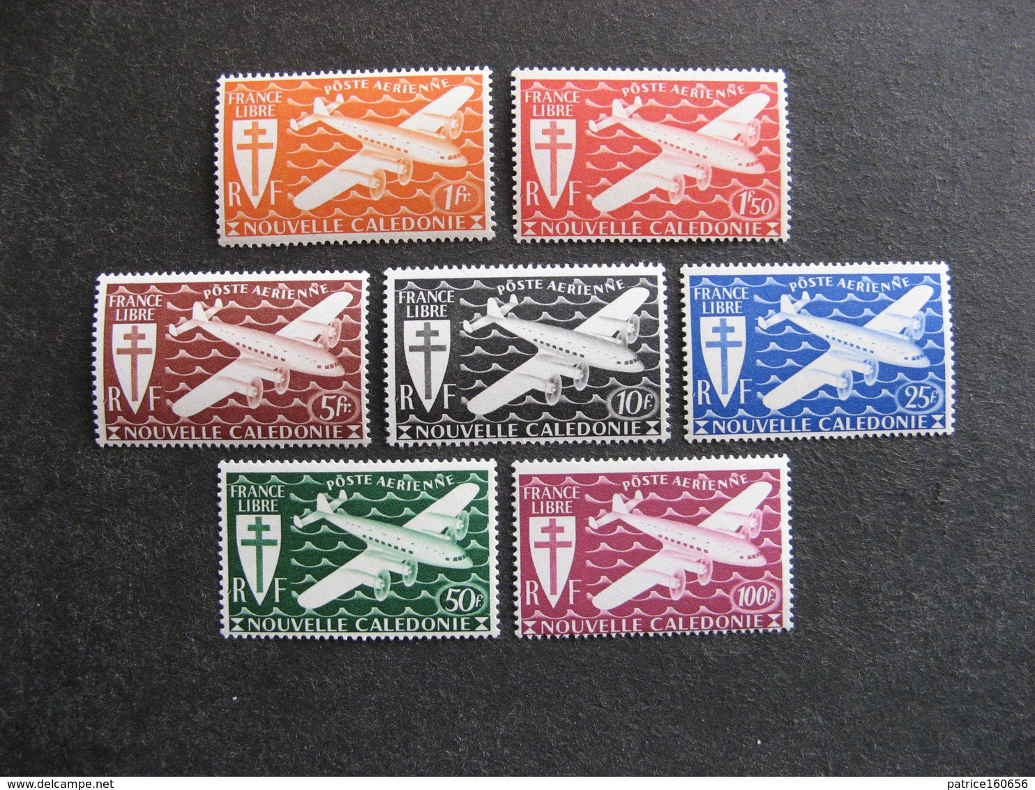 C). Nouvelle-Calédonie: TB Série PA N° 46 Au PA N° 52. Neufs X . - Unused Stamps