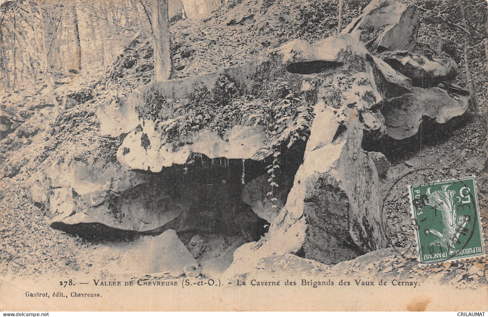 78-VALLEE DE CHEVREUSE LA CAVERNE DES BRIGANDS DES VAUX DE CERNAY-N°5148-D/0013 - Autres & Non Classés