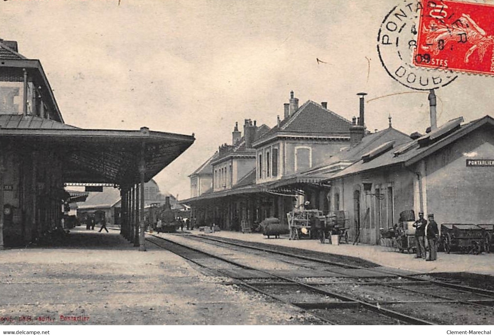 PONTARLIER : La Gare - Etat - Pontarlier