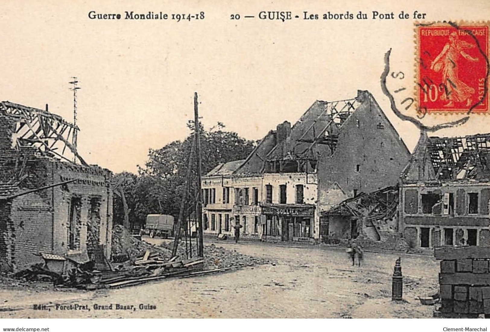 GUISE : Les Abords Du Pont De Fer, Guerre Mondial 1914-1918 - Tres Bon Etat - Guise