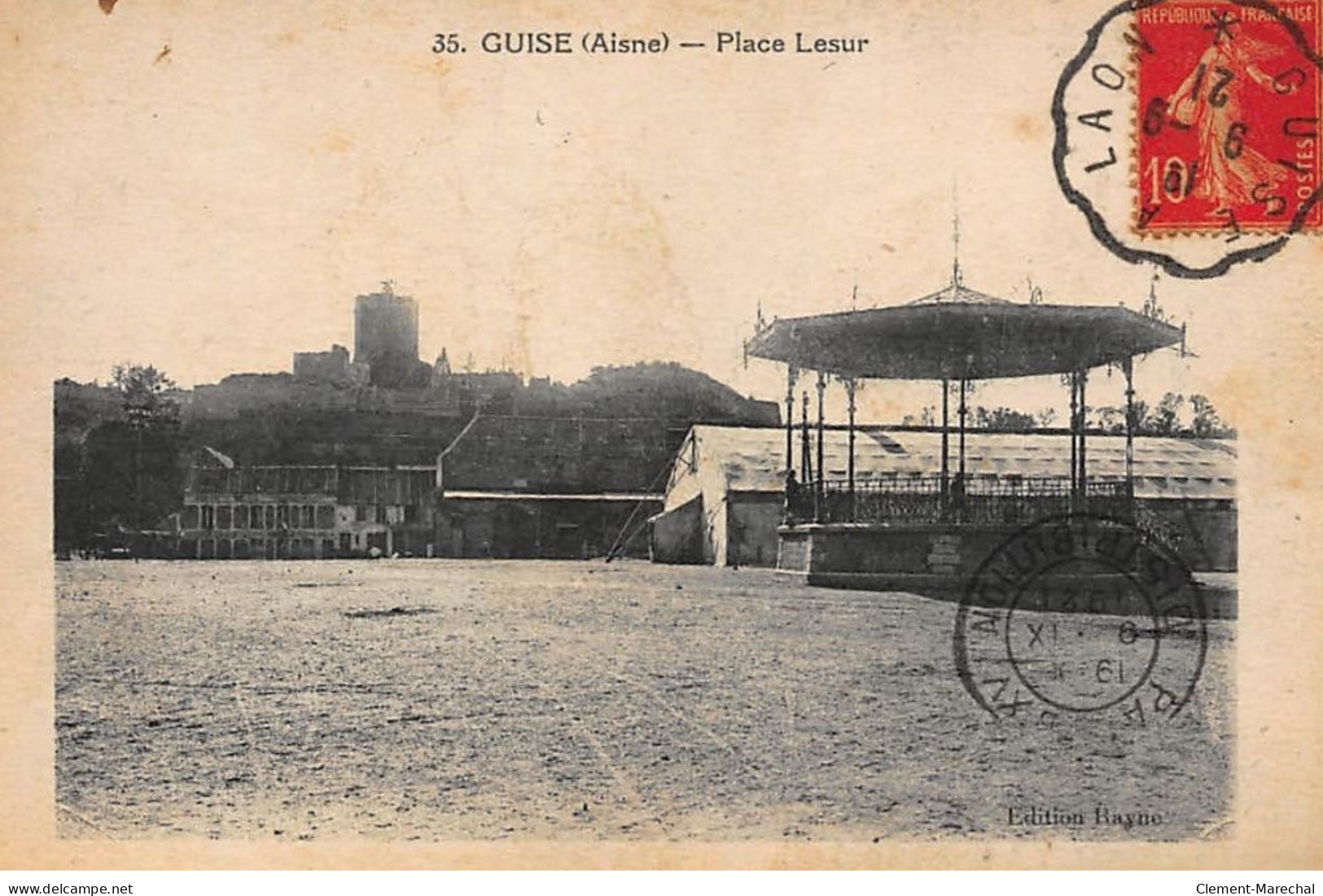 GUISE : Place Lesur - Etat - Guise