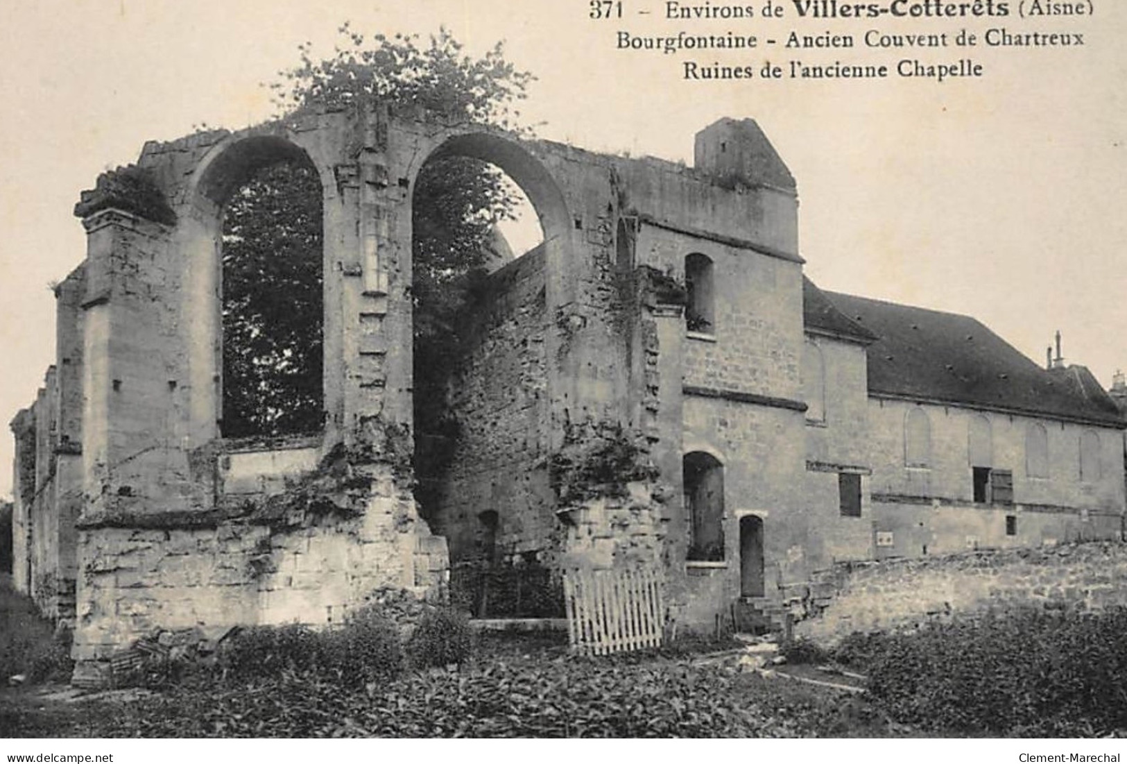 BOURGFONTAINE : Ancien Couvent De Chartreux Ruines De L'ancienne Chapelle - Tres Bon Etat - Other & Unclassified