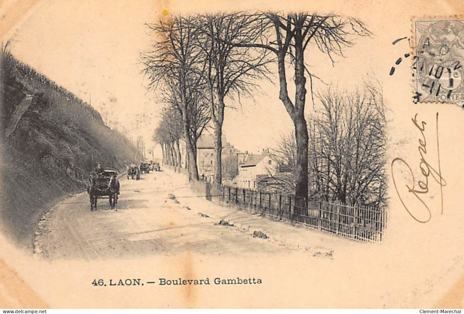 LAON : Boulevard Gambetta (pub) - Tres Bon Etat - Laon