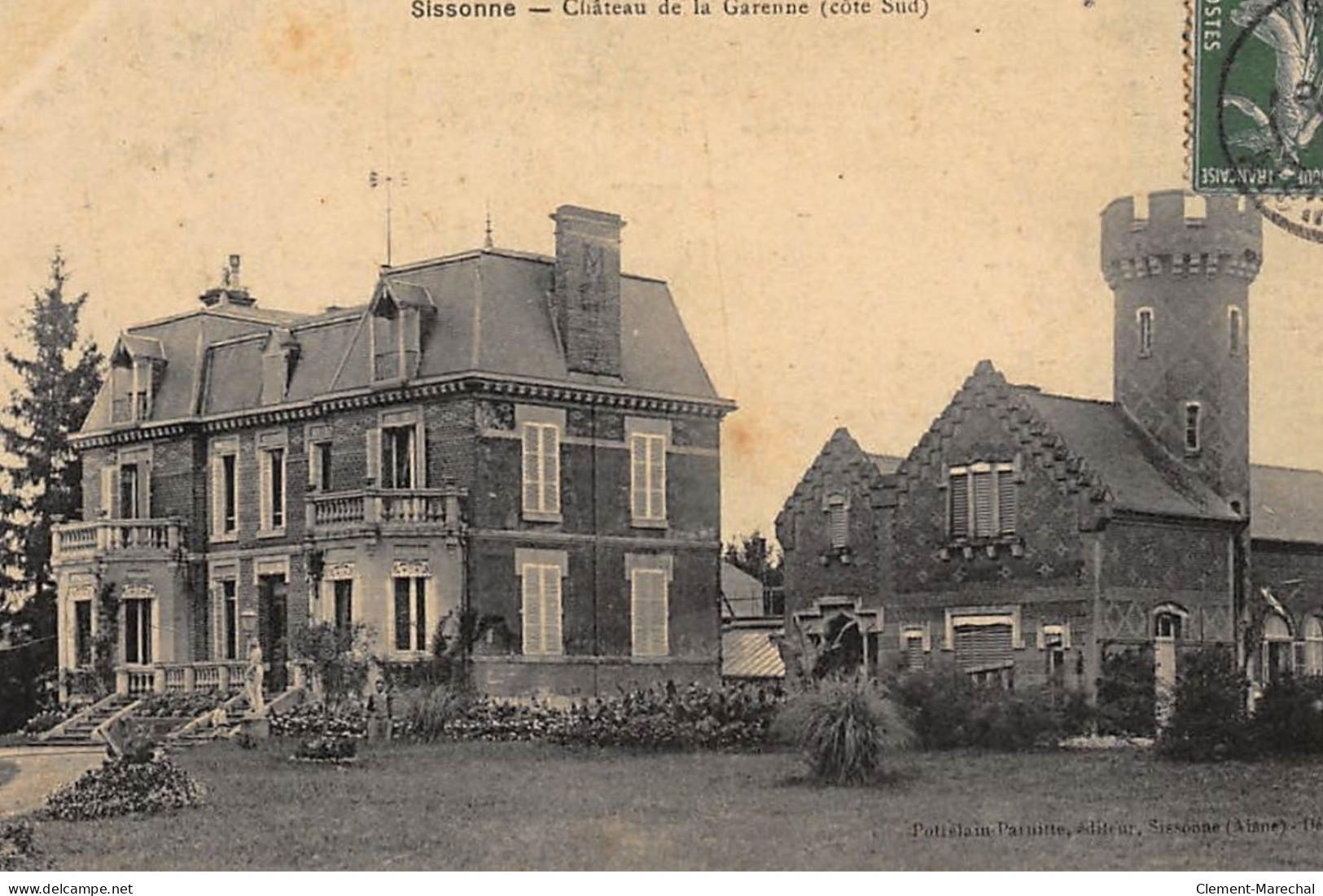 SISSONNE : Chateau De La Garenne (cote Sud) - Tres Bon Etat - Sissonne