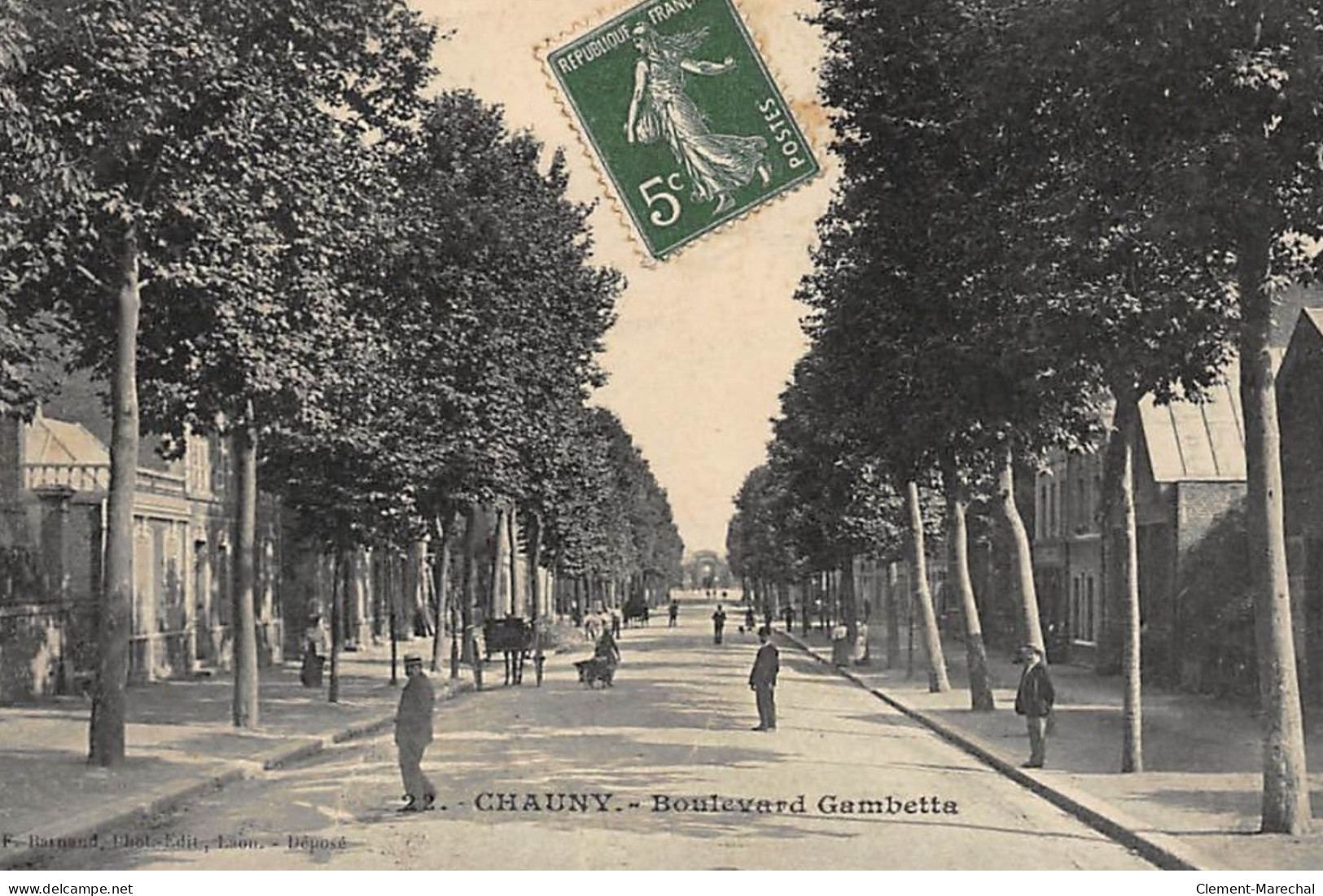 CHAUNY : Boulevard Gambetta - Tres Bon Etat - Chauny