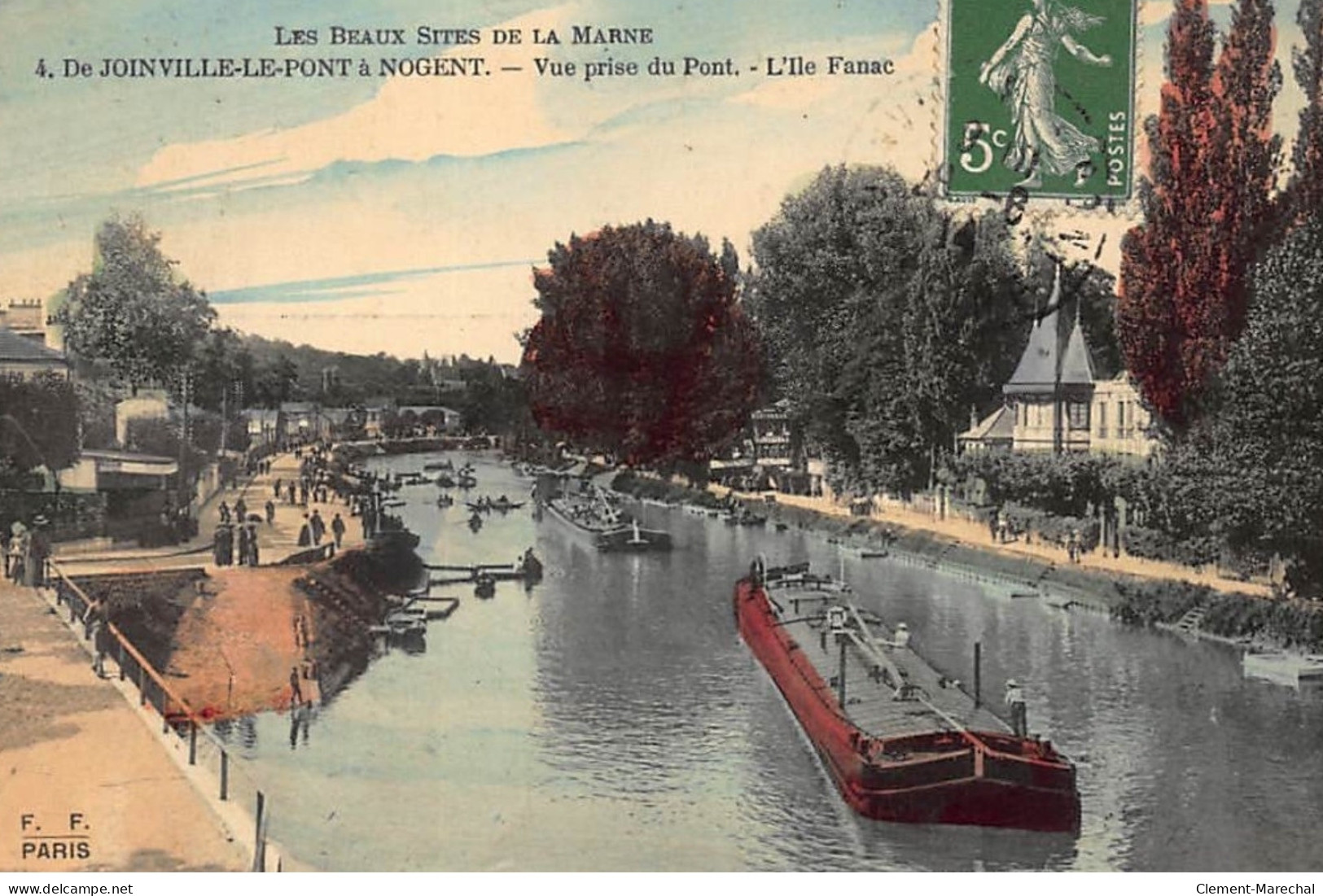 NOGENT-sur-MARNE : Vue Prise Du Pont, L'ile Fanac - Tres Bon Etat - Nogent Sur Marne