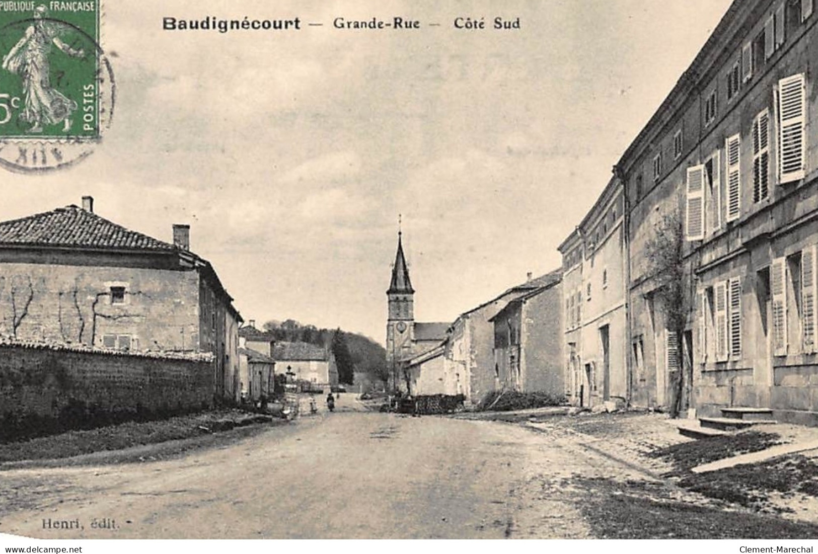 BAUDIGNECOURT : Grande-rue, Cote Sud - Tres Bon Etat - Other & Unclassified