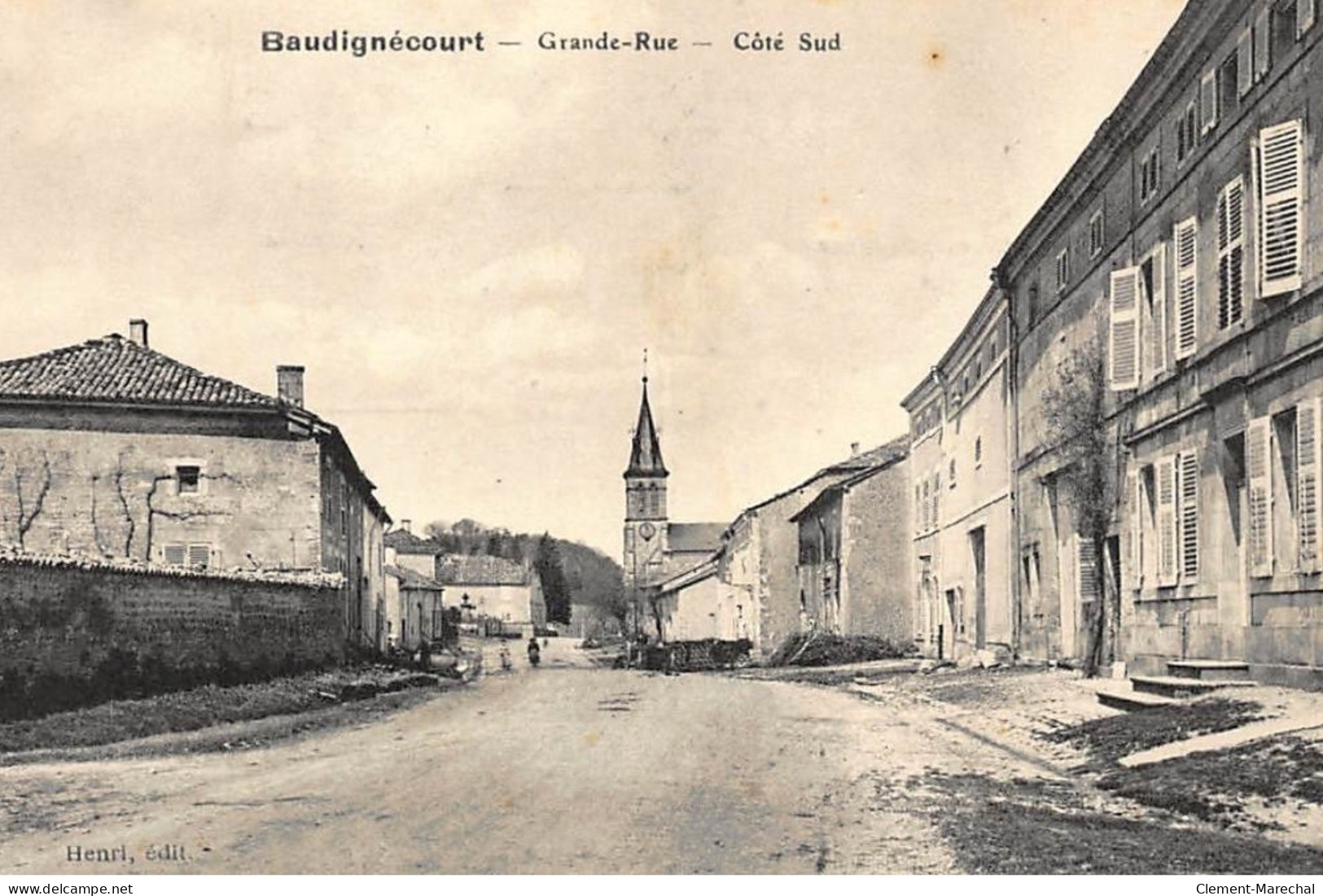 BAUDIGNECOURT : Grande-rue, Cote Sud - Tres Bon Etat - Other & Unclassified