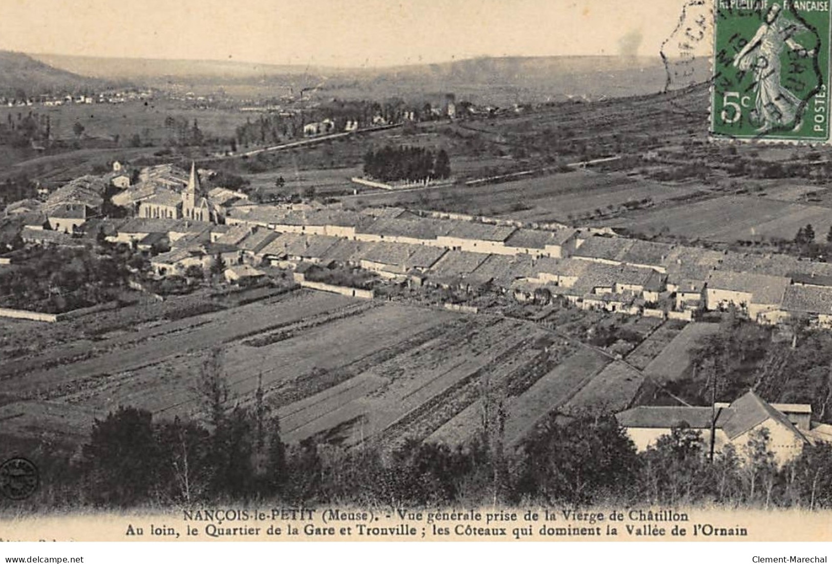 NANCOIS-le-PETIT : Vue Generale Prise De La Vierge De Chatillon - Tres Bon Etat - Sonstige & Ohne Zuordnung