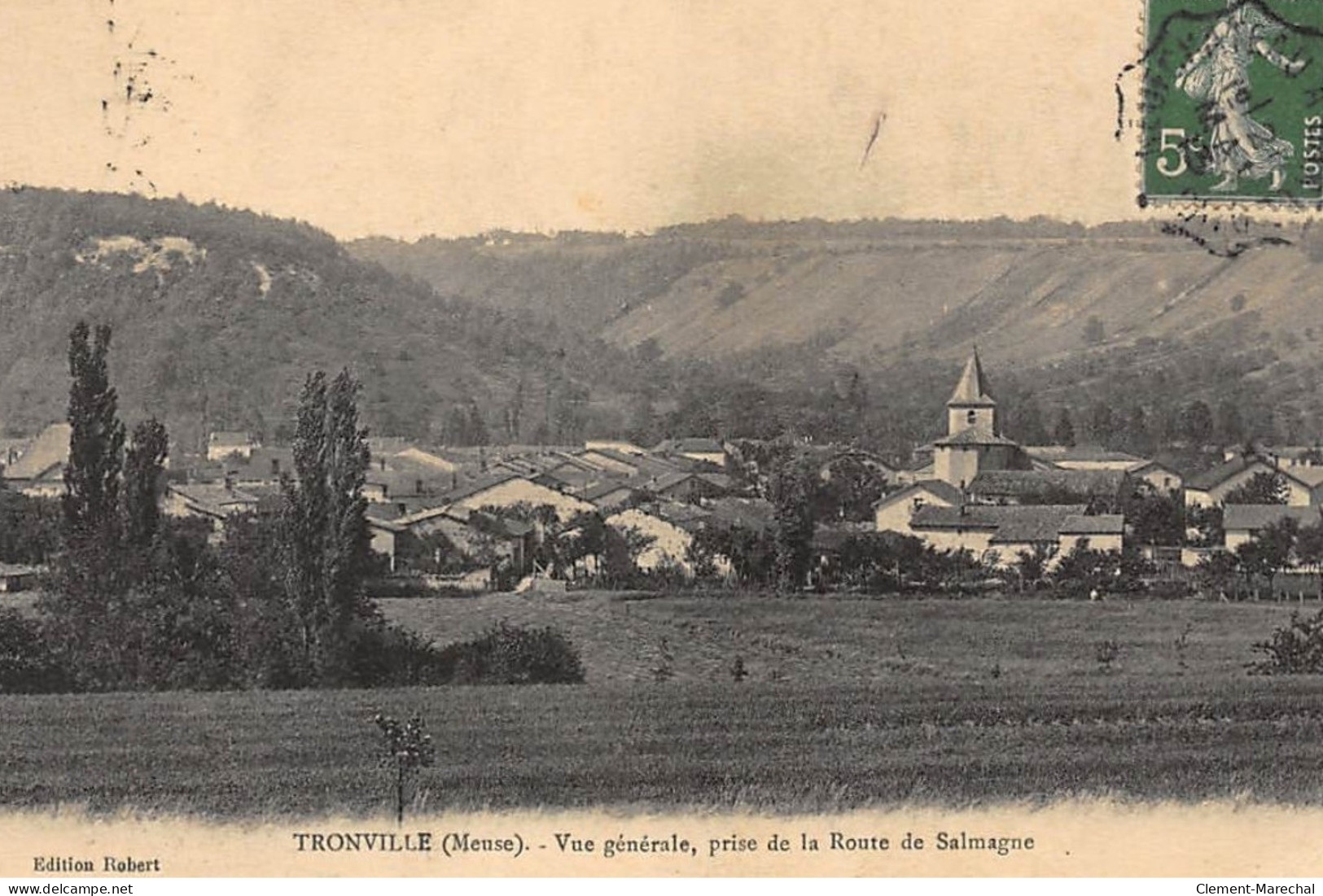 TRONVILLE : Vue Generale Prise De La Route De Salmagne - Etat - Sonstige & Ohne Zuordnung