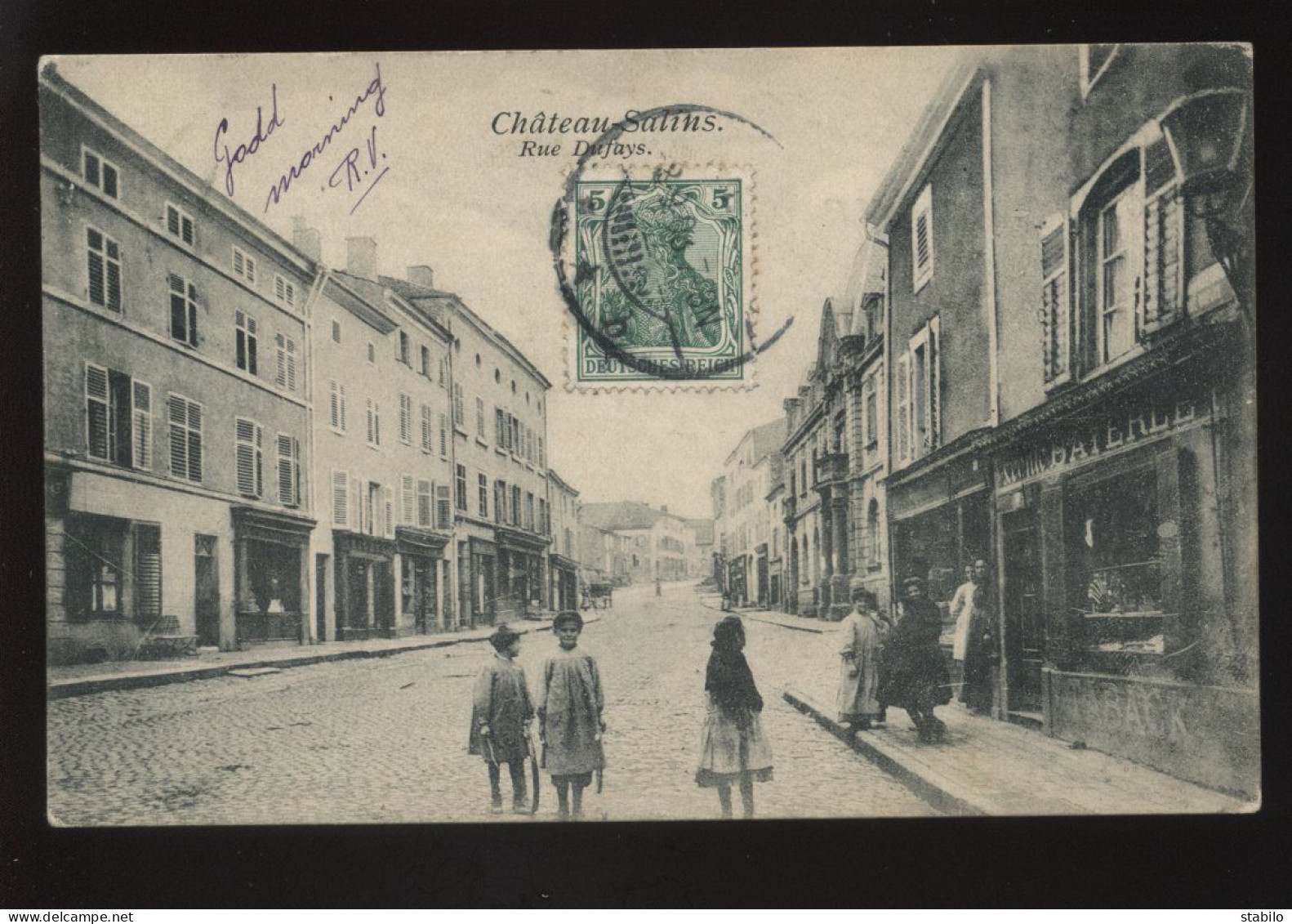 57 - CHATEAU-SALINS - RUE DUFAYS - MAGASIN LEONIE BAYERLET - Chateau Salins