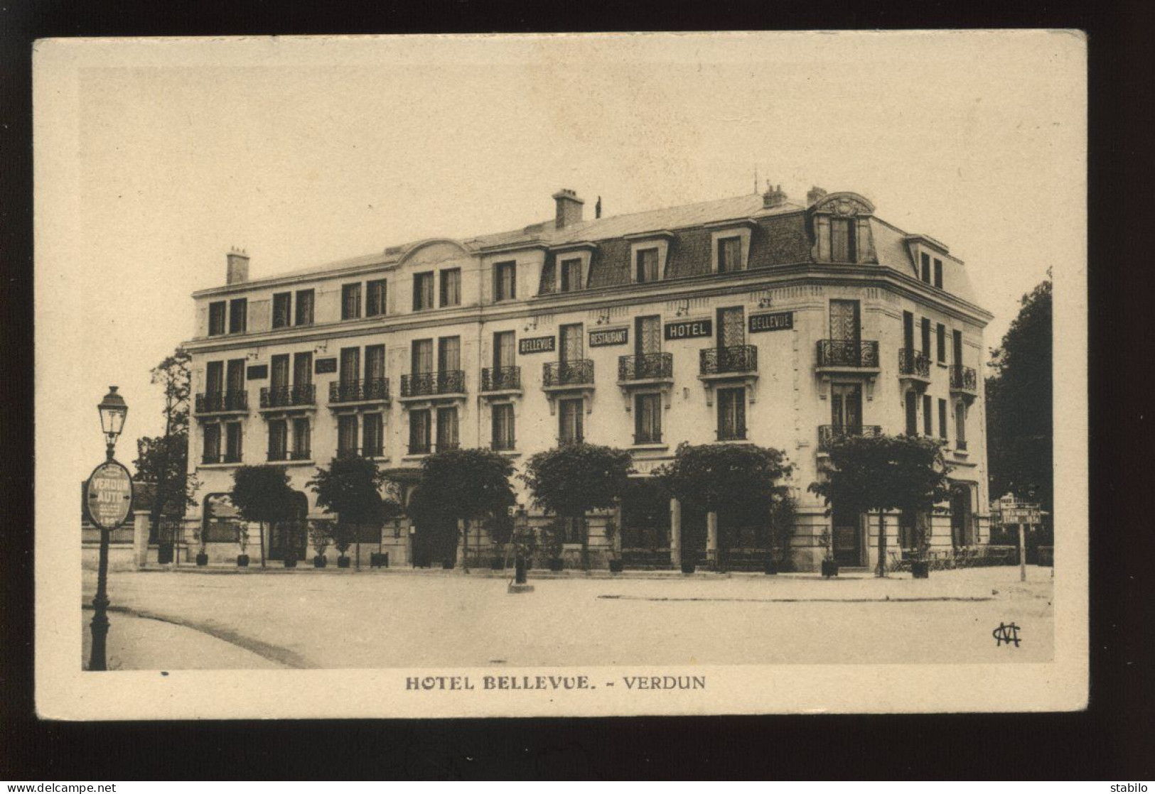 55 - VERDUN - HOTEL-RESTAURANT  BELLEVUE, AVENUE DOUAUMONT - EDITEUR M.C.(MARTIN-COLARDELLE) - Verdun