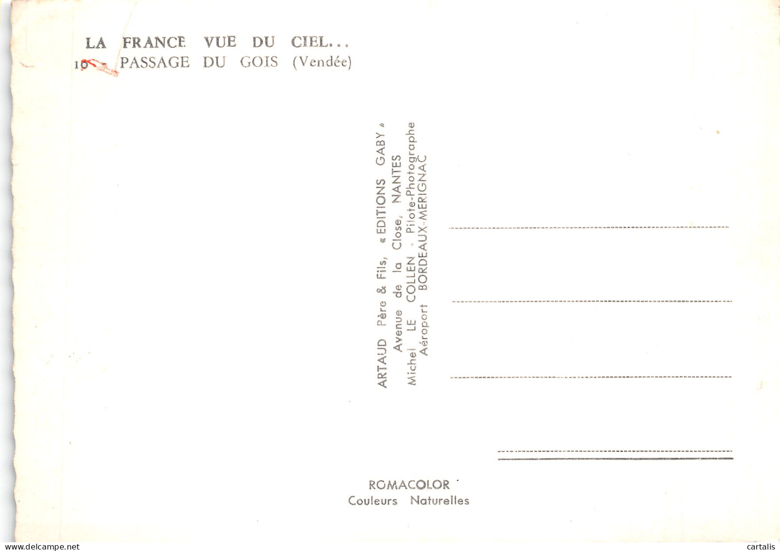 85-PASSAGE DU GOIS-N°4203-C/0131 - Other & Unclassified