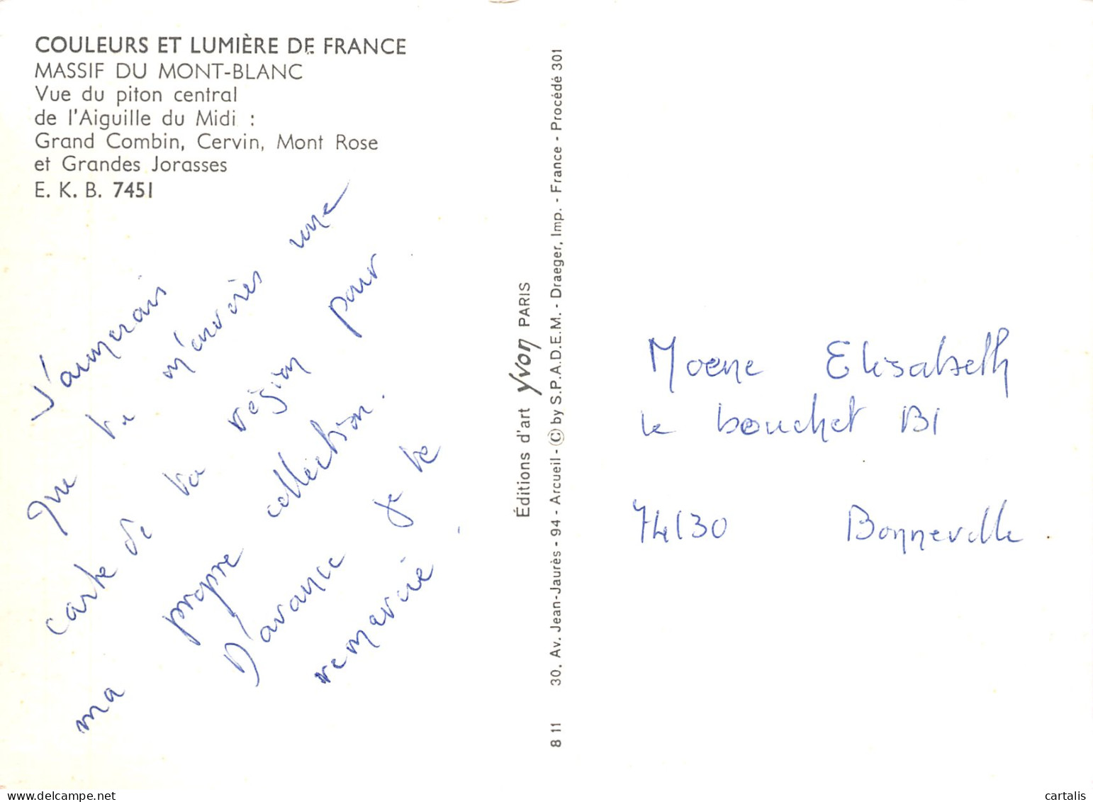 74-LE MONT BLANC-N°4203-B/0287 - Other & Unclassified