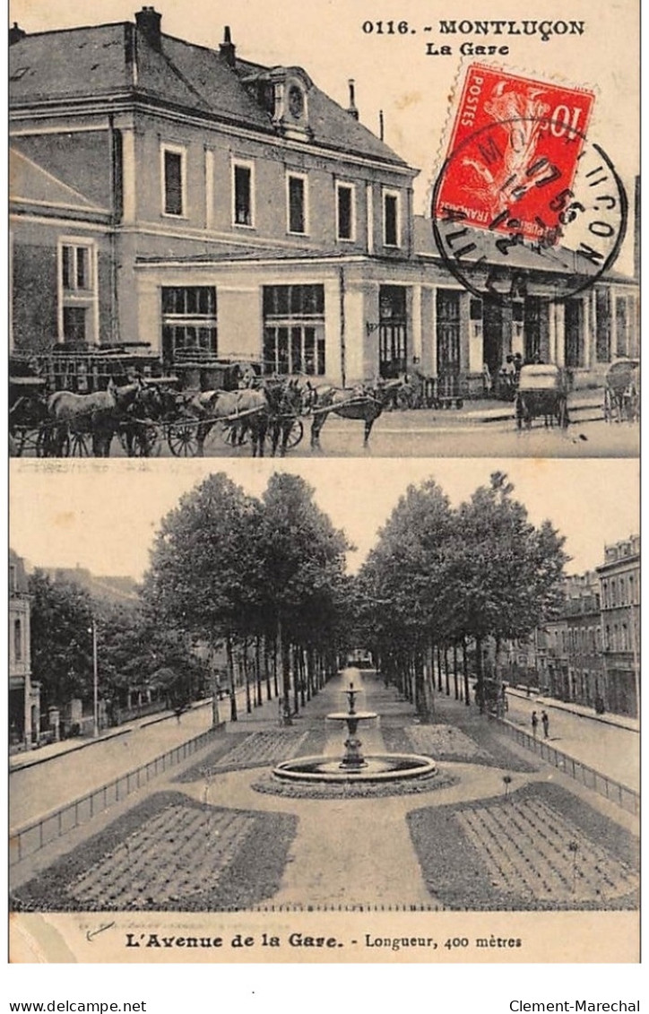 MONTLUCON : La Gare, L'avenue De La Gare - Etat - Montlucon