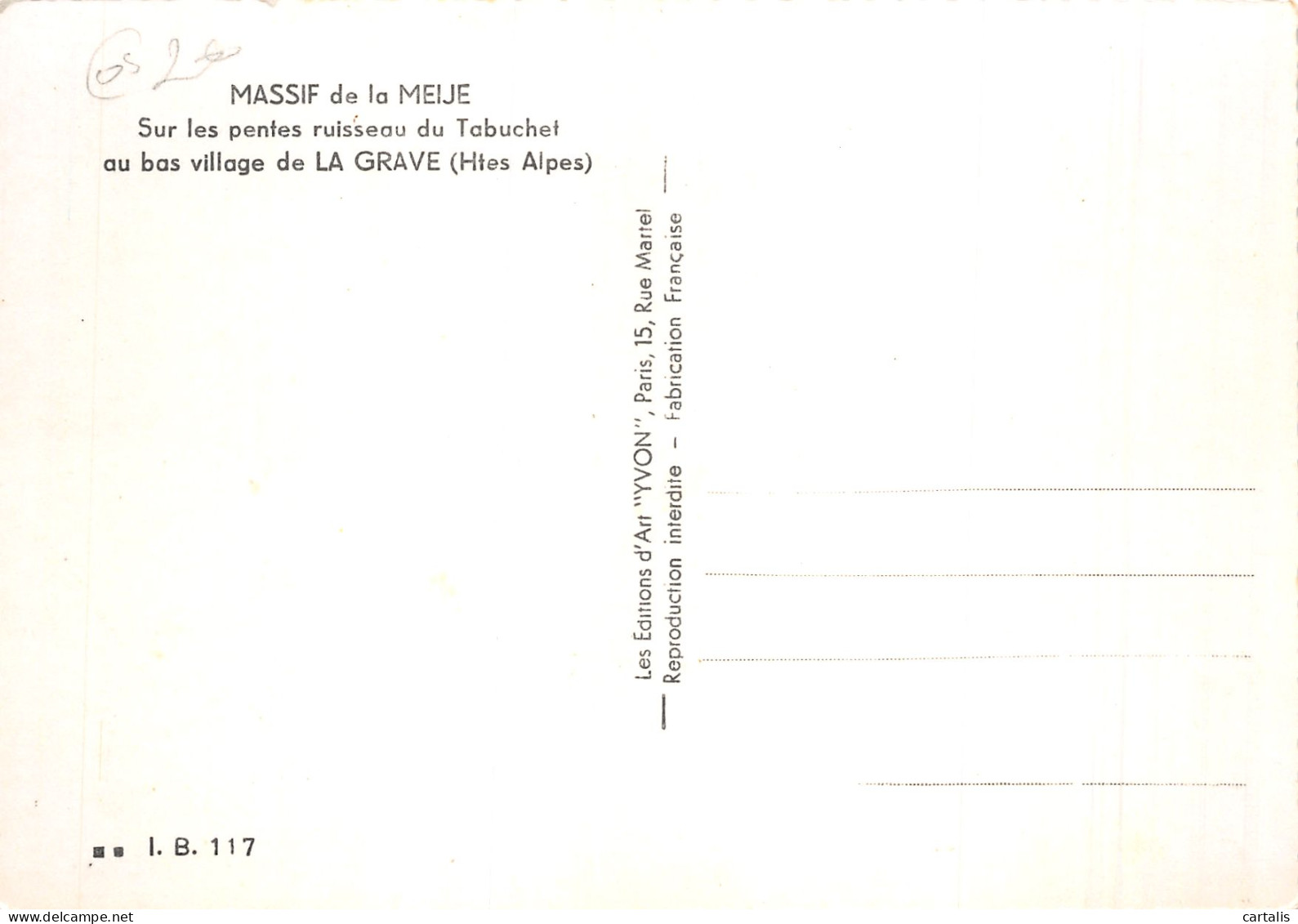 05-MASSIF DE LA MEIJE-N°4203-B/0243 - Other & Unclassified