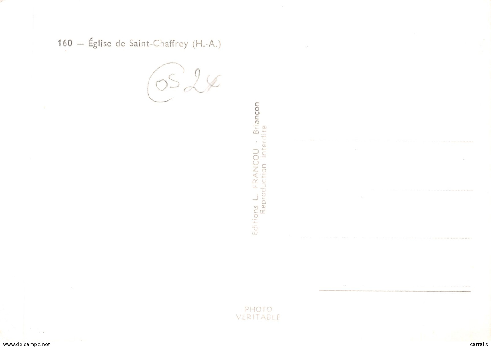 05-SAINT CHAFFREY-N°4203-B/0227 - Other & Unclassified