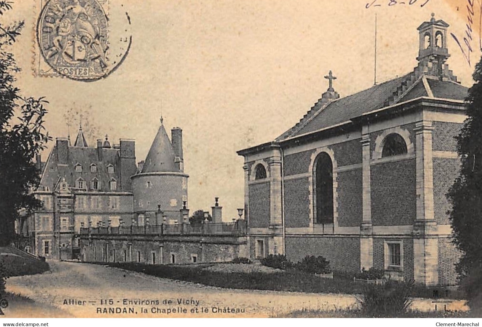 RANDAN : La Chapelle Et Le Chateau - Tres Bon Etat - Sonstige & Ohne Zuordnung