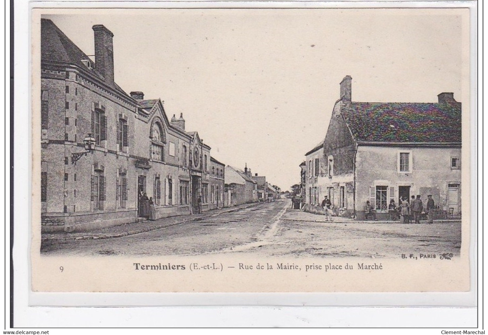 TERMINIERS : Rue De La Mairie, Prise Place Du Marché - Tres Bon Etat - Autres & Non Classés