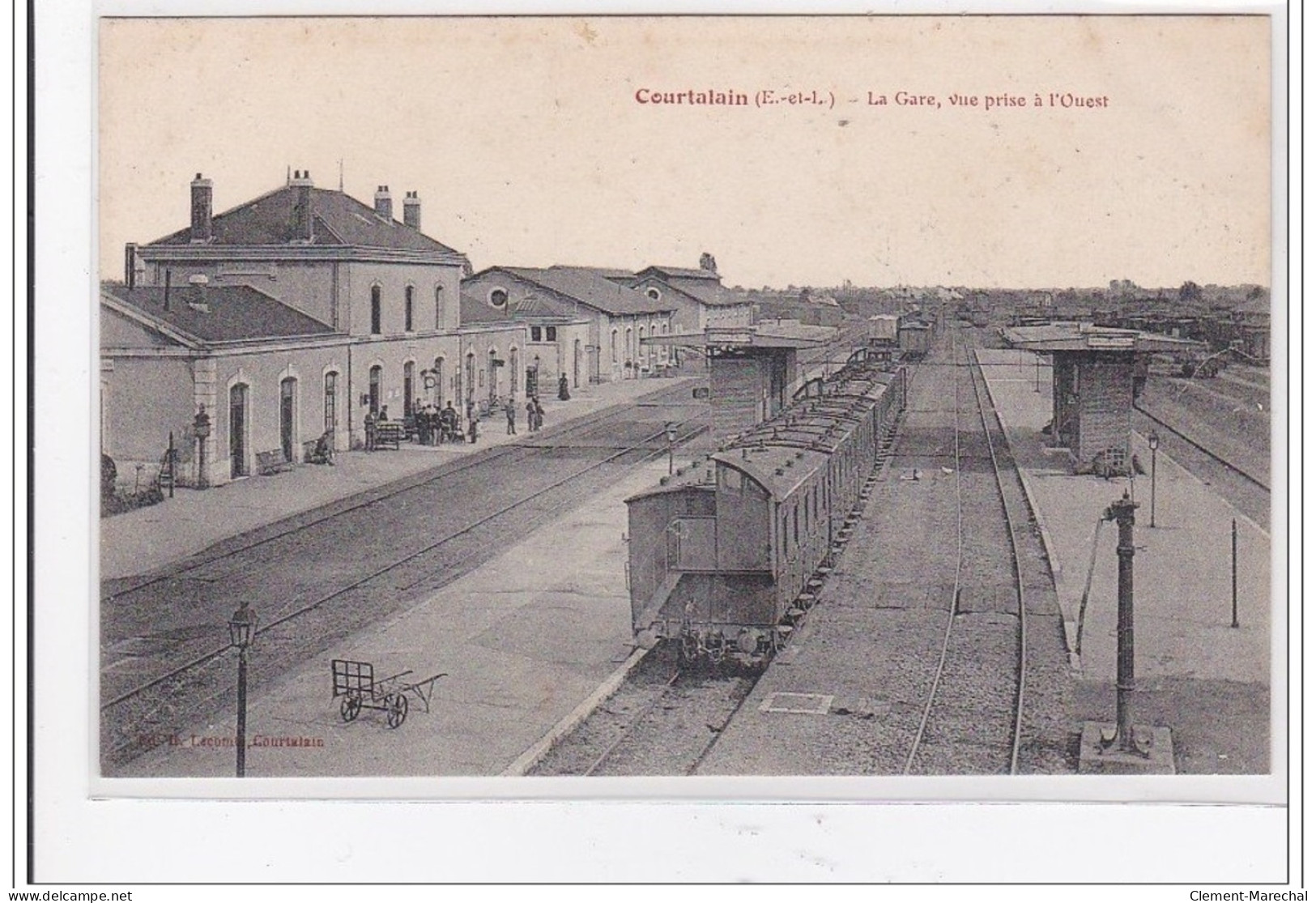 COURTALAIN : La Gare, Vue Prise A L'ouest - Tres Bon Etat - Other & Unclassified