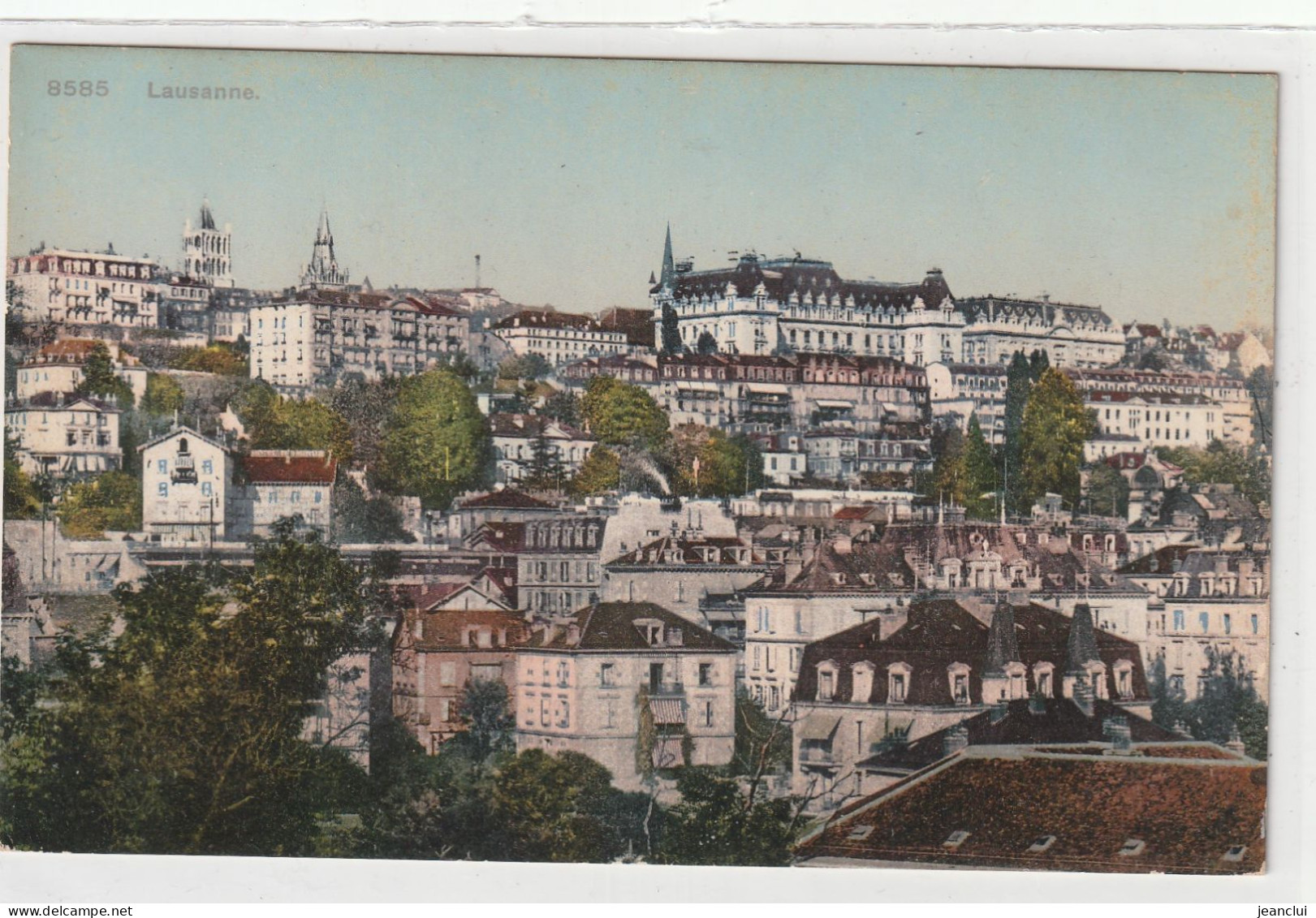 8585.  LAUSANNE  .  CARTE COLORISEE NON ECRITE - Lausanne