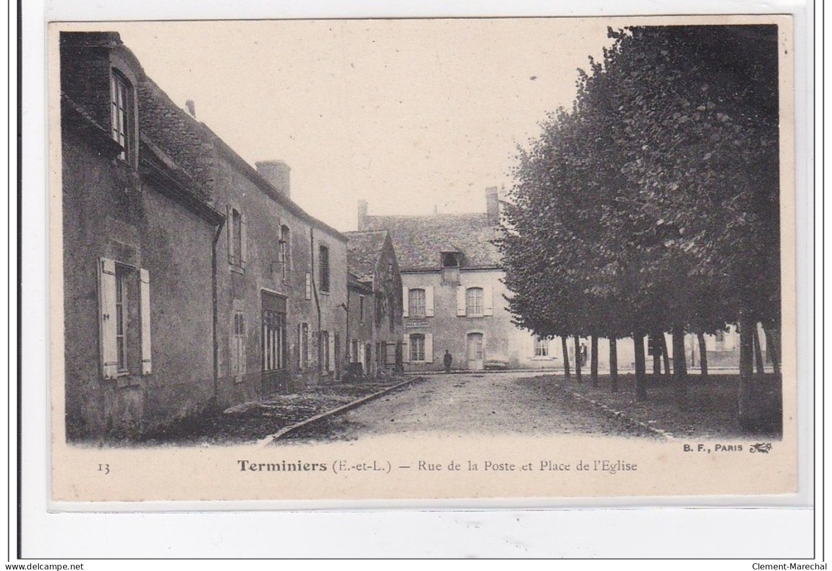 TERMINIERS : Rue De La Poste Et Place De L'eglise - Tres Bon Etat - Autres & Non Classés