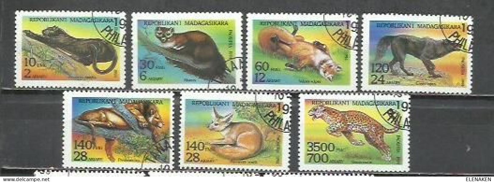 2830E- SERIE COMPLETA TANZANIA ÁFRICA 1994 Nº 1352/1358 FAUNA SALVAJE, ANIMALES SALVAJES - Tanzania (1964-...)