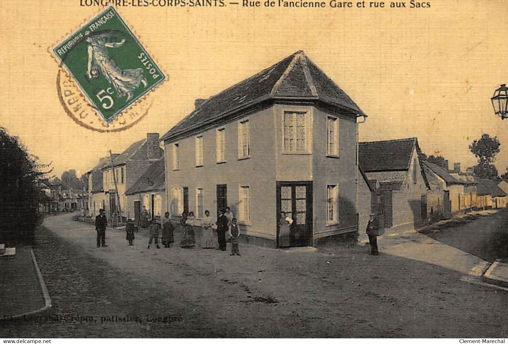 LONGPRE-les-CORPS-SAINTS : Rue De L'ancienne Gare Et Rue Aux Sacs - Tres Bon Etat - Sonstige & Ohne Zuordnung