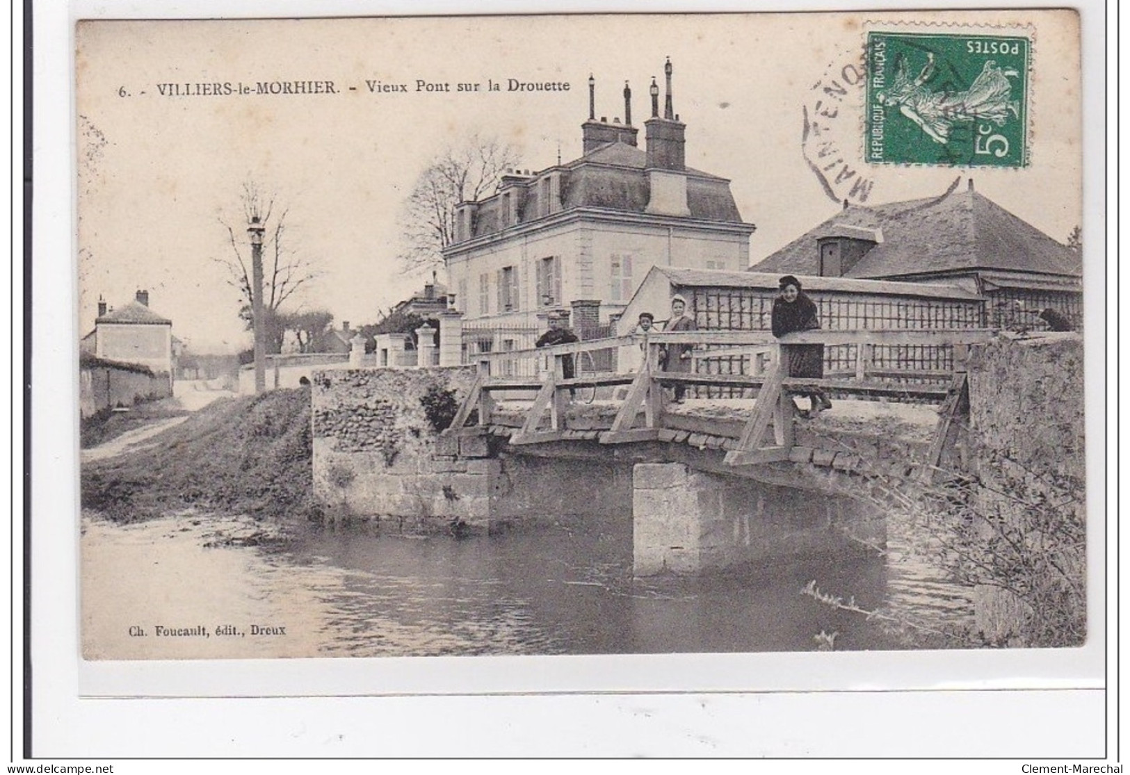 VILLIERS-le-MORHIER : Vieux Pont Sur La Drouette - Tres Bon Etat - Autres & Non Classés