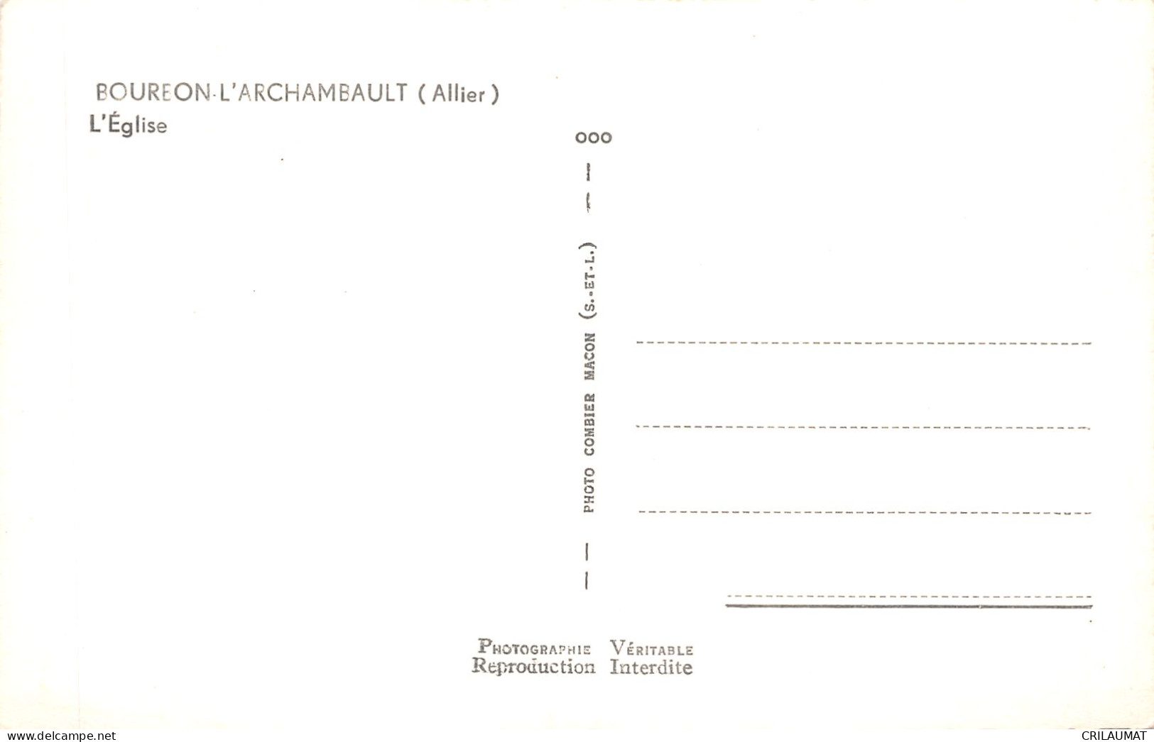 03-BOURBON L ARCHAMBAULT-N°5148-F/0135 - Bourbon L'Archambault