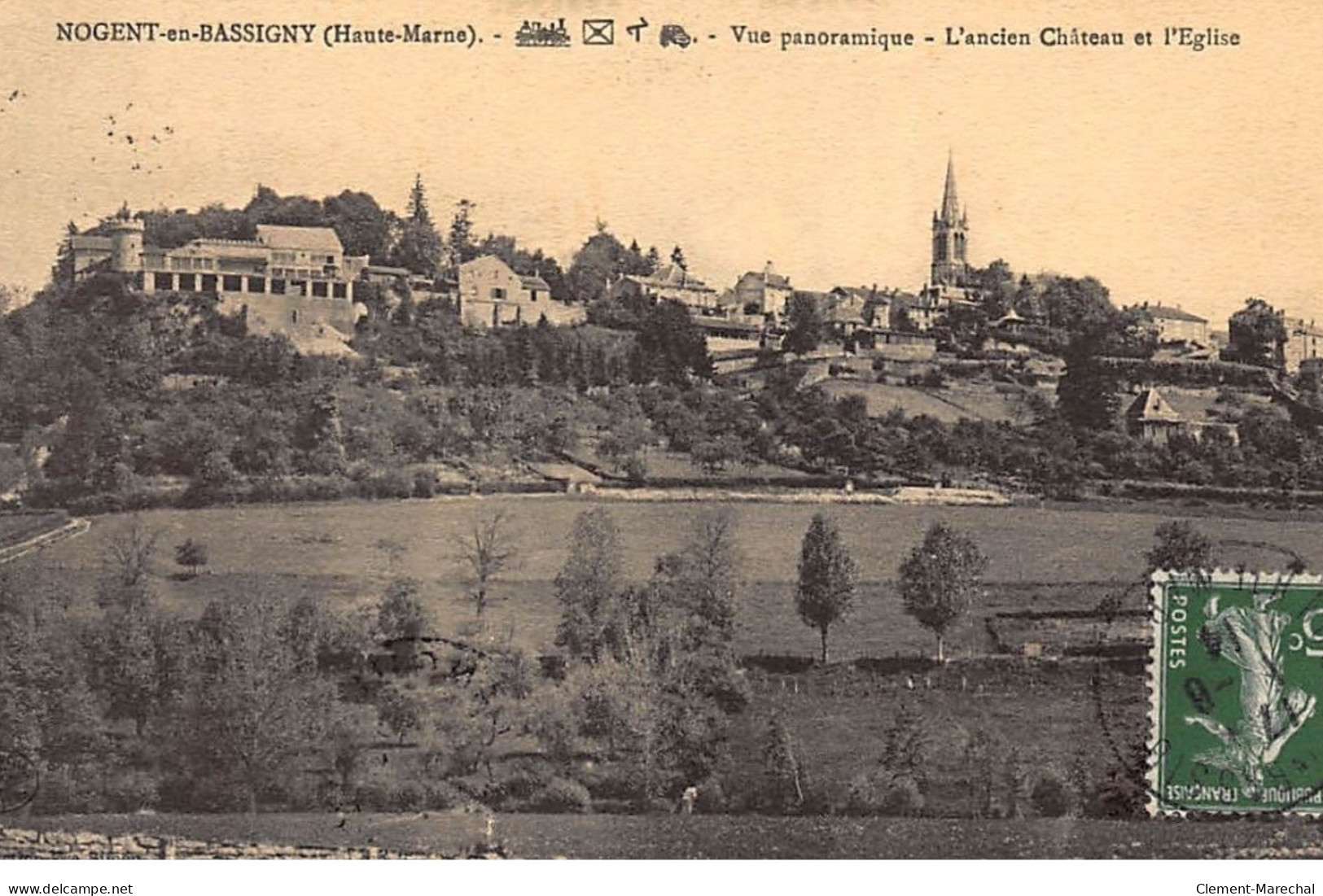 NOGENT-en-BASSIGNY : Vue Panoramique, L'ancien Chateau Et L'eglise - Tres Bon Etat - Nogent-en-Bassigny