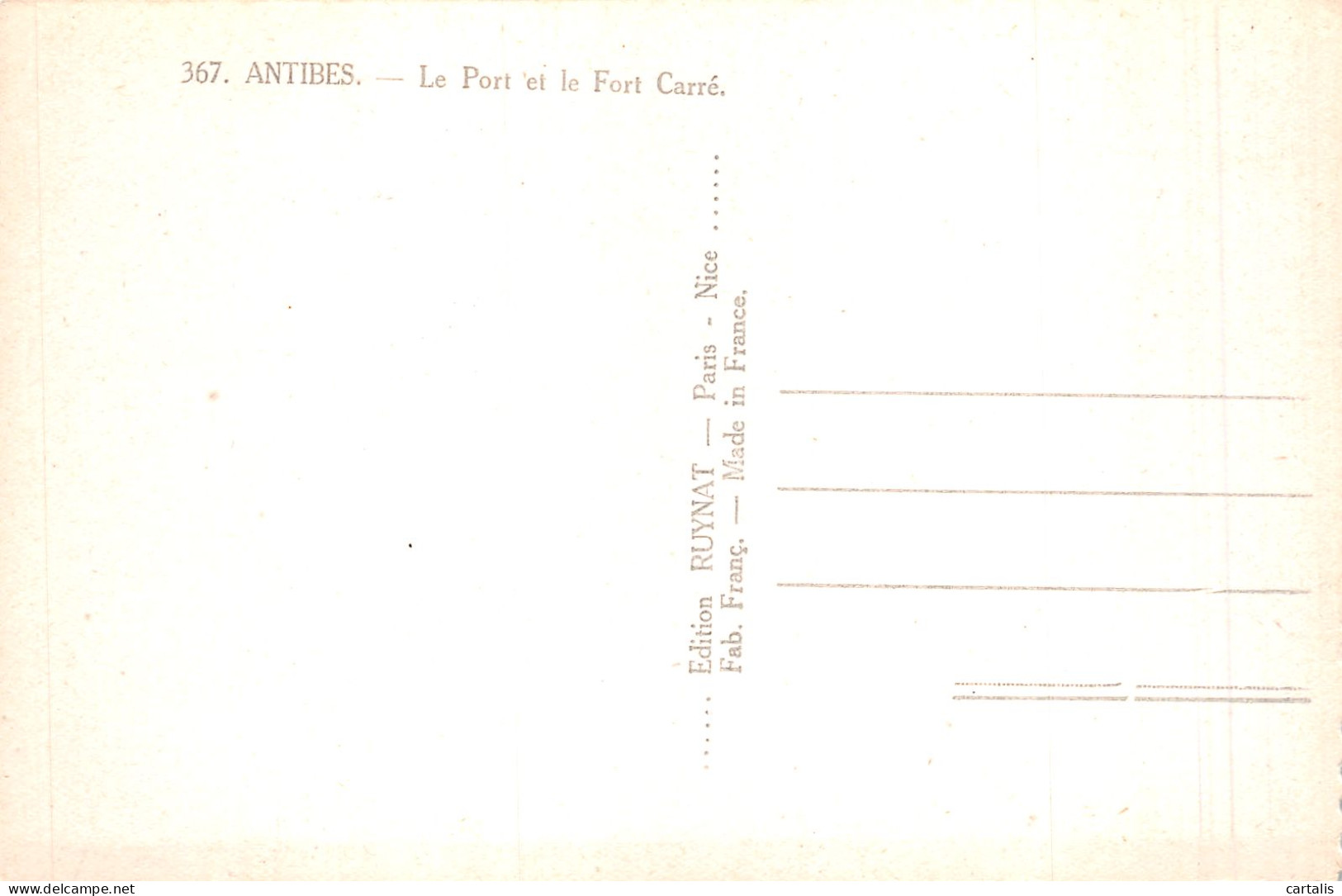 06-ANTIBES-N°4203-E/0025 - Sonstige & Ohne Zuordnung