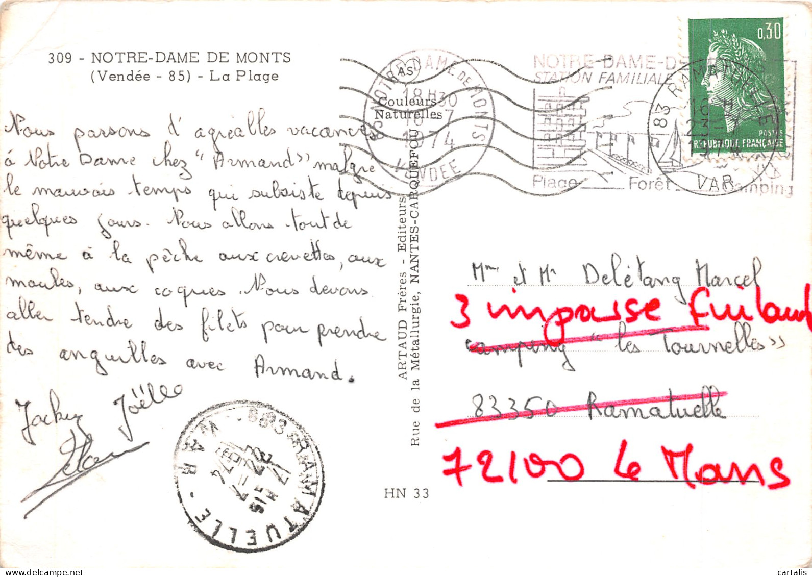 85-NOTRE DAME DE MONTS-N°4203-D/0335 - Other & Unclassified