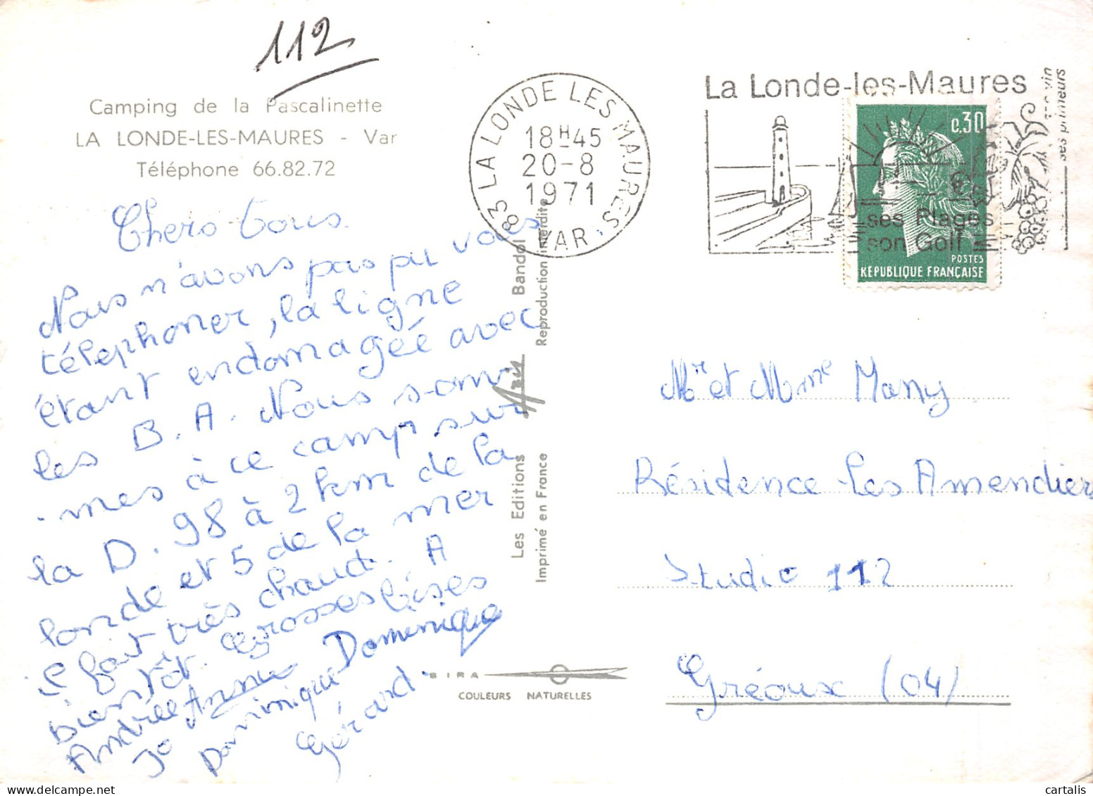 83-LA LONDE LES MAURES-N°4203-C/0343 - La Londe Les Maures