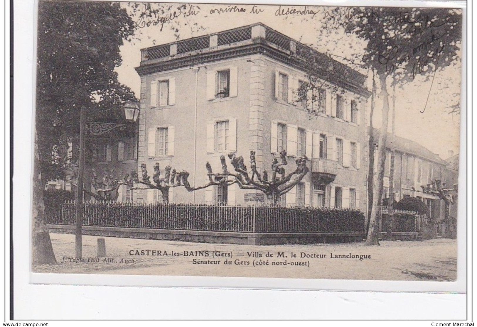 CASTERA-les-BAINS : Villa De M. Le Docteur Lannelongue, Senateur Du Gers (coté Nord-ouest) - Tres Bon Etat - Sonstige & Ohne Zuordnung