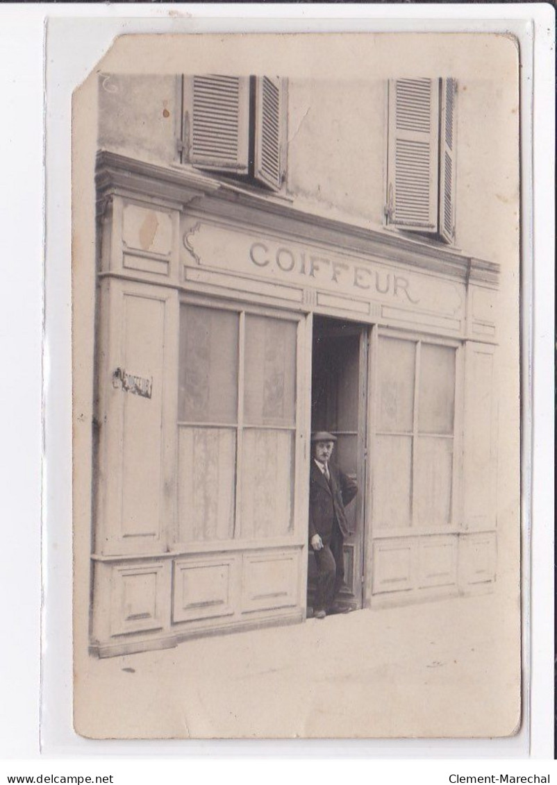 A LOCALISER : Carte Photo D'un Salon De Coiffure (coiffeur) - état - Fotos