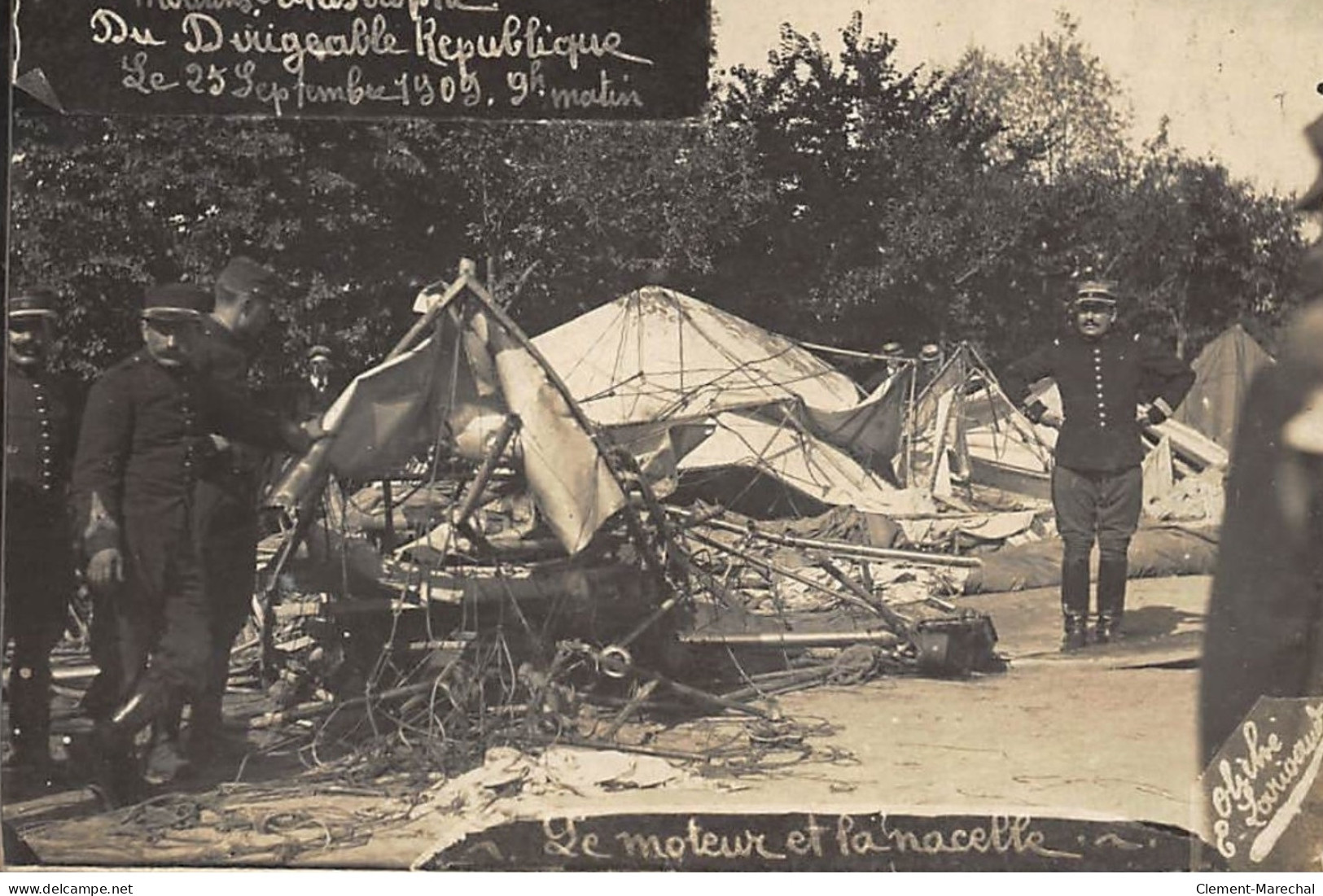 MOULINS : Catastrophe Du Dirigeable Republique, Le Moteur De La Nacelle - Tres Bon Etat - Moulins