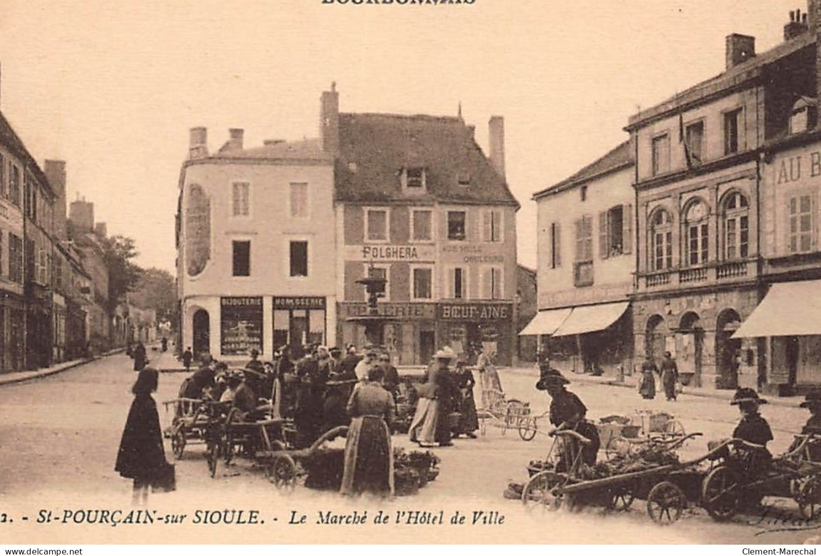 SAINT-POURCAIN-sur-SIOULE : Le Marché De L'hotel De Ville - Tres Bon Etat - Sonstige & Ohne Zuordnung