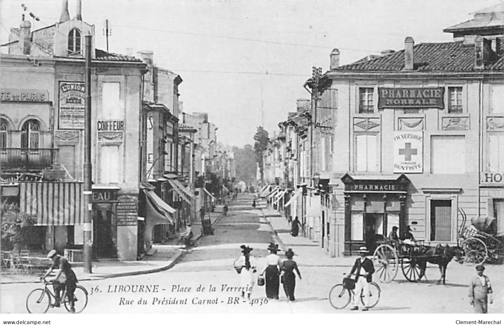 LIBOURNE - Place De La Verrerie - Rue Du Président Carnot - Très Bon état - Libourne